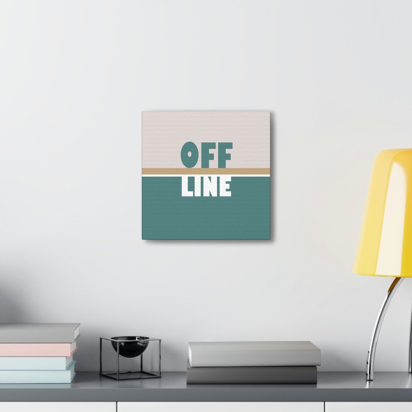 Offline Time to Relax Typography Minimal Classic Art Canvas Gallery Wraps Ichaku [Perfect Gifts Selection]