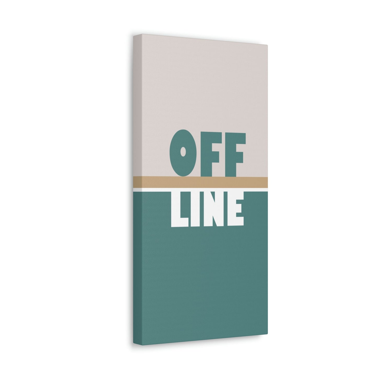 Offline Time to Relax Typography Minimal Classic Art Canvas Gallery Wraps Ichaku [Perfect Gifts Selection]