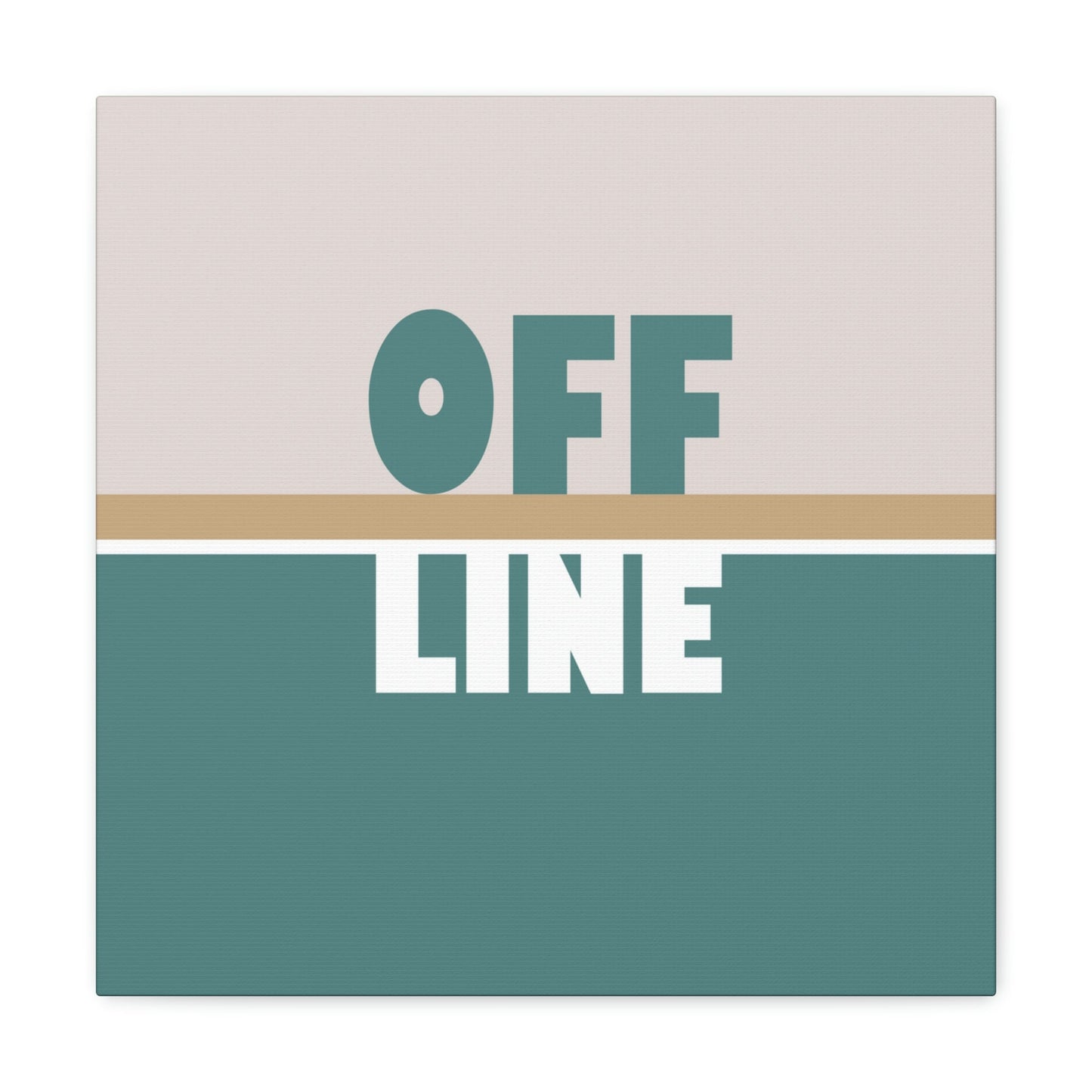 Offline Time to Relax Typography Minimal Classic Art Canvas Gallery Wraps Ichaku [Perfect Gifts Selection]