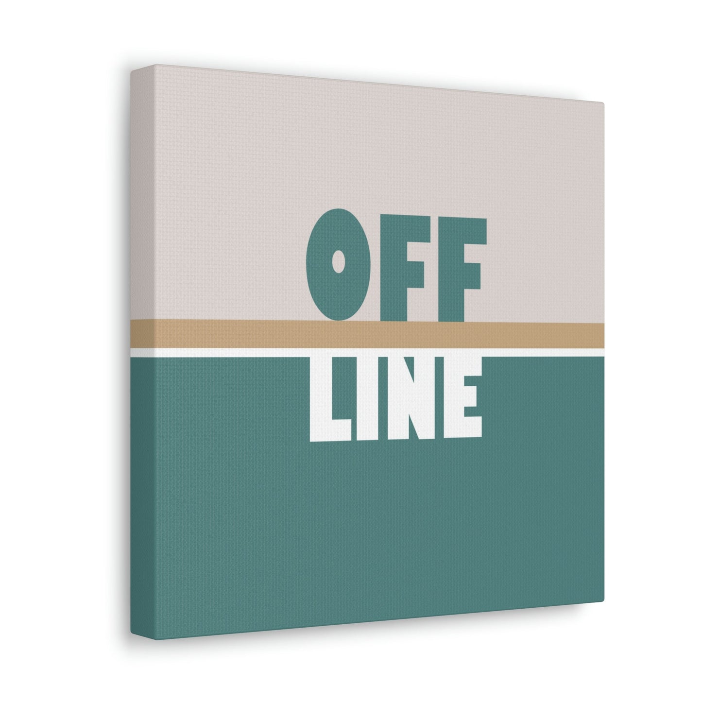 Offline Time to Relax Typography Minimal Classic Art Canvas Gallery Wraps Ichaku [Perfect Gifts Selection]