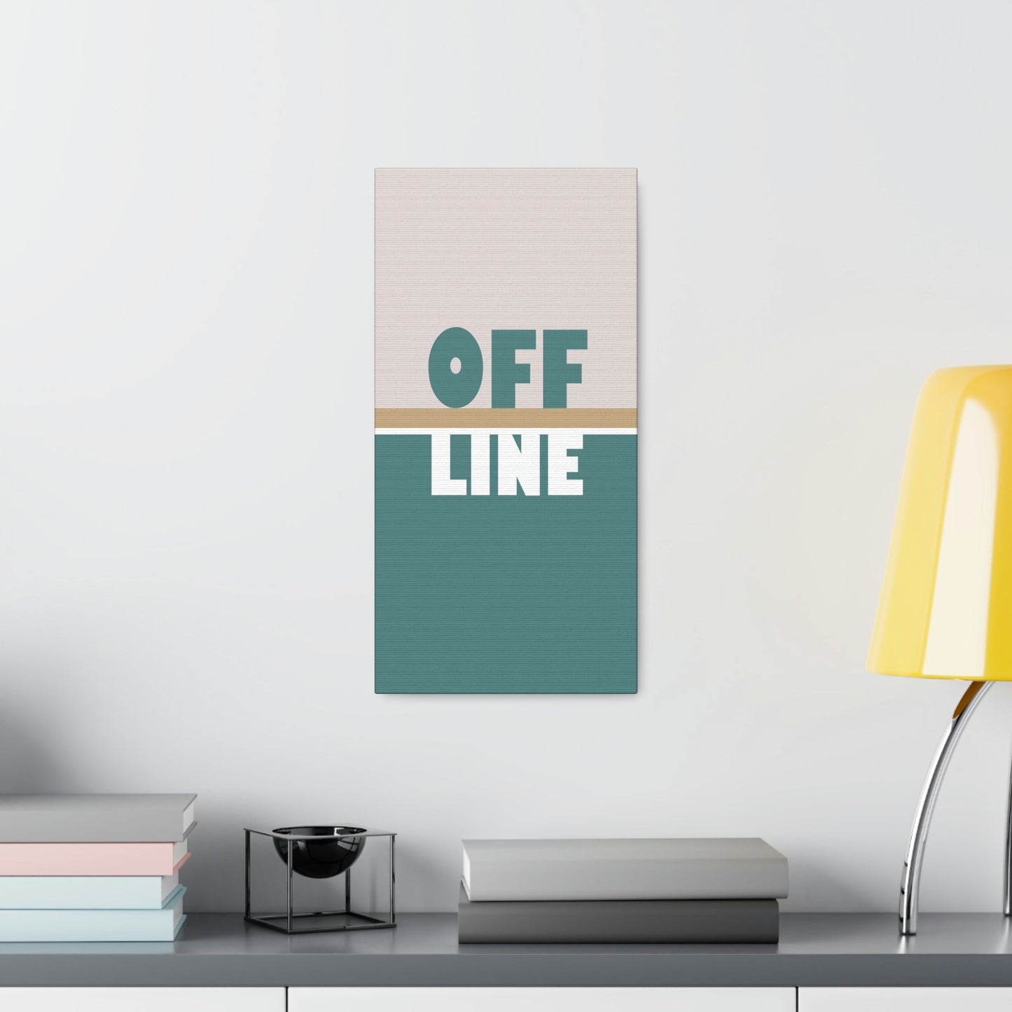 Offline Time to Relax Typography Minimal Classic Art Canvas Gallery Wraps Ichaku [Perfect Gifts Selection]