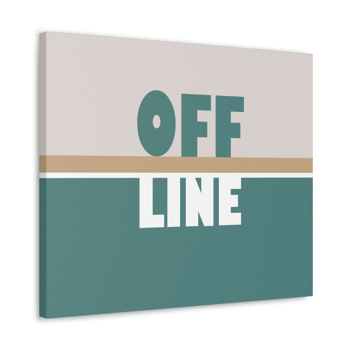 Offline Time to Relax Typography Minimal Classic Art Canvas Gallery Wraps Ichaku [Perfect Gifts Selection]