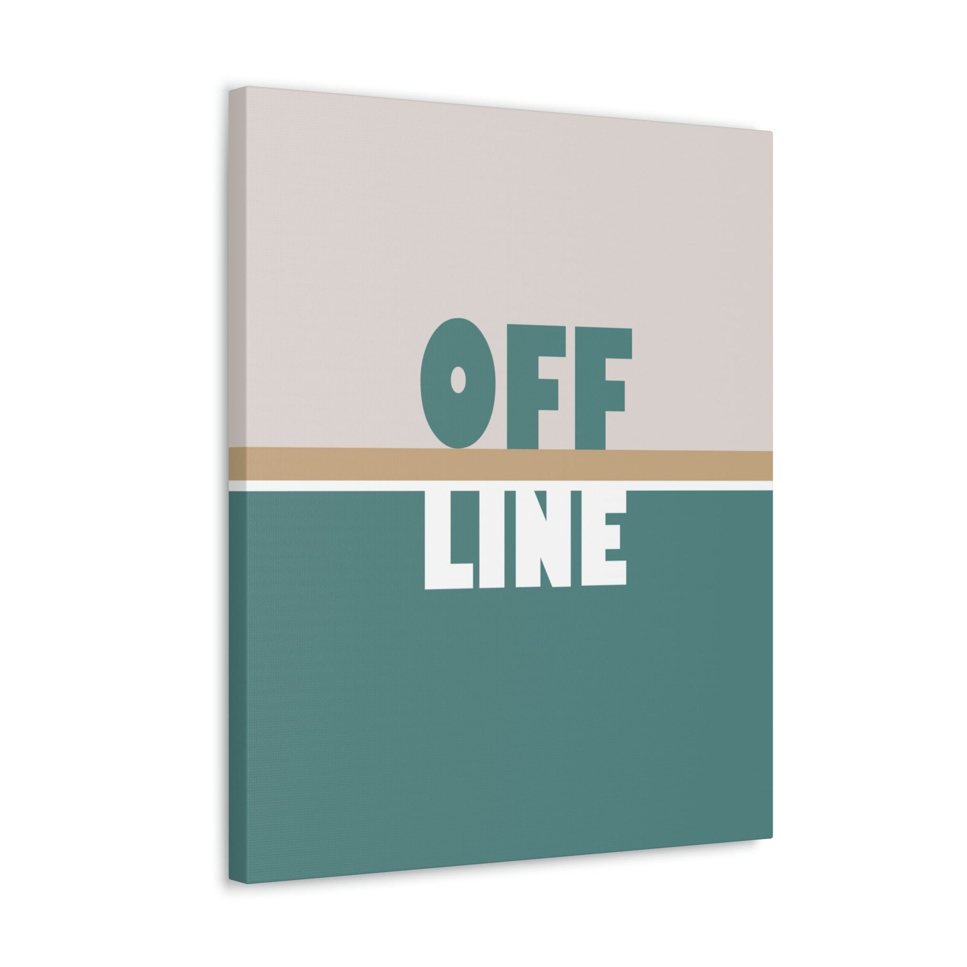 Offline Time to Relax Typography Minimal Classic Art Canvas Gallery Wraps Ichaku [Perfect Gifts Selection]