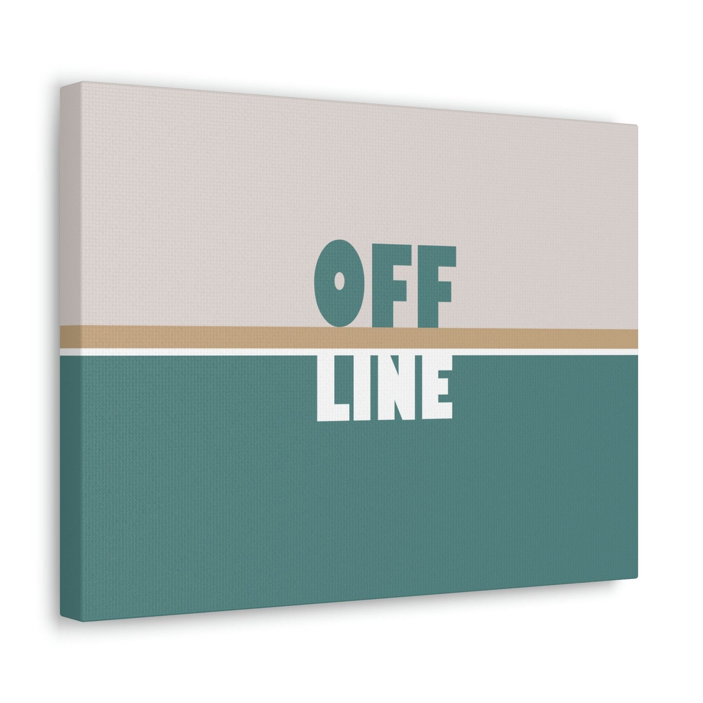 Offline Time to Relax Typography Minimal Classic Art Canvas Gallery Wraps Ichaku [Perfect Gifts Selection]