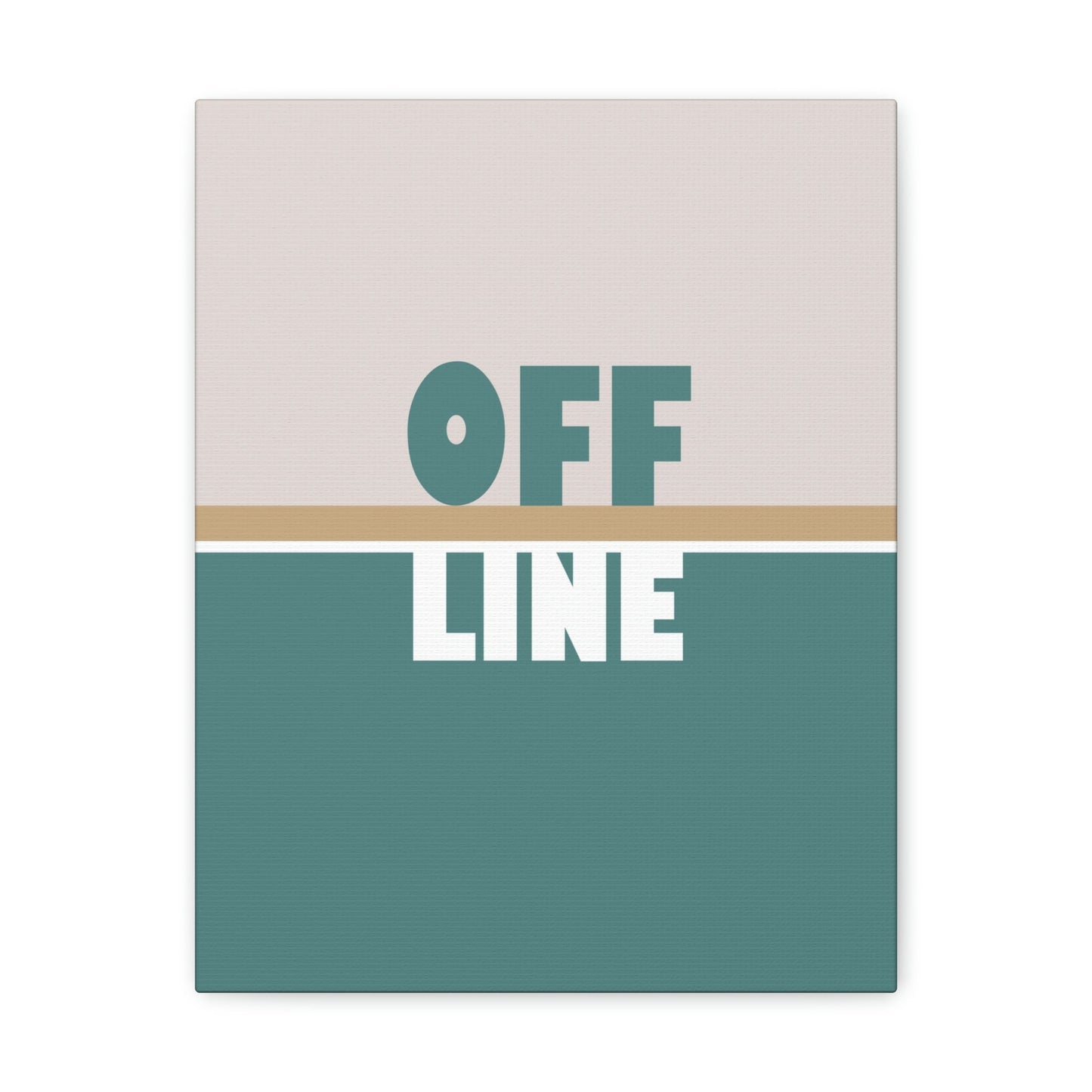 Offline Time to Relax Typography Minimal Classic Art Canvas Gallery Wraps Ichaku [Perfect Gifts Selection]