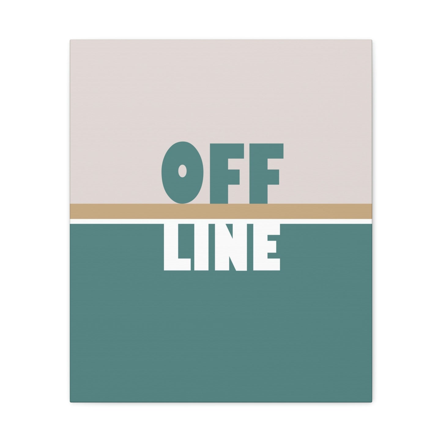 Offline Time to Relax Typography Minimal Classic Art Canvas Gallery Wraps Ichaku [Perfect Gifts Selection]