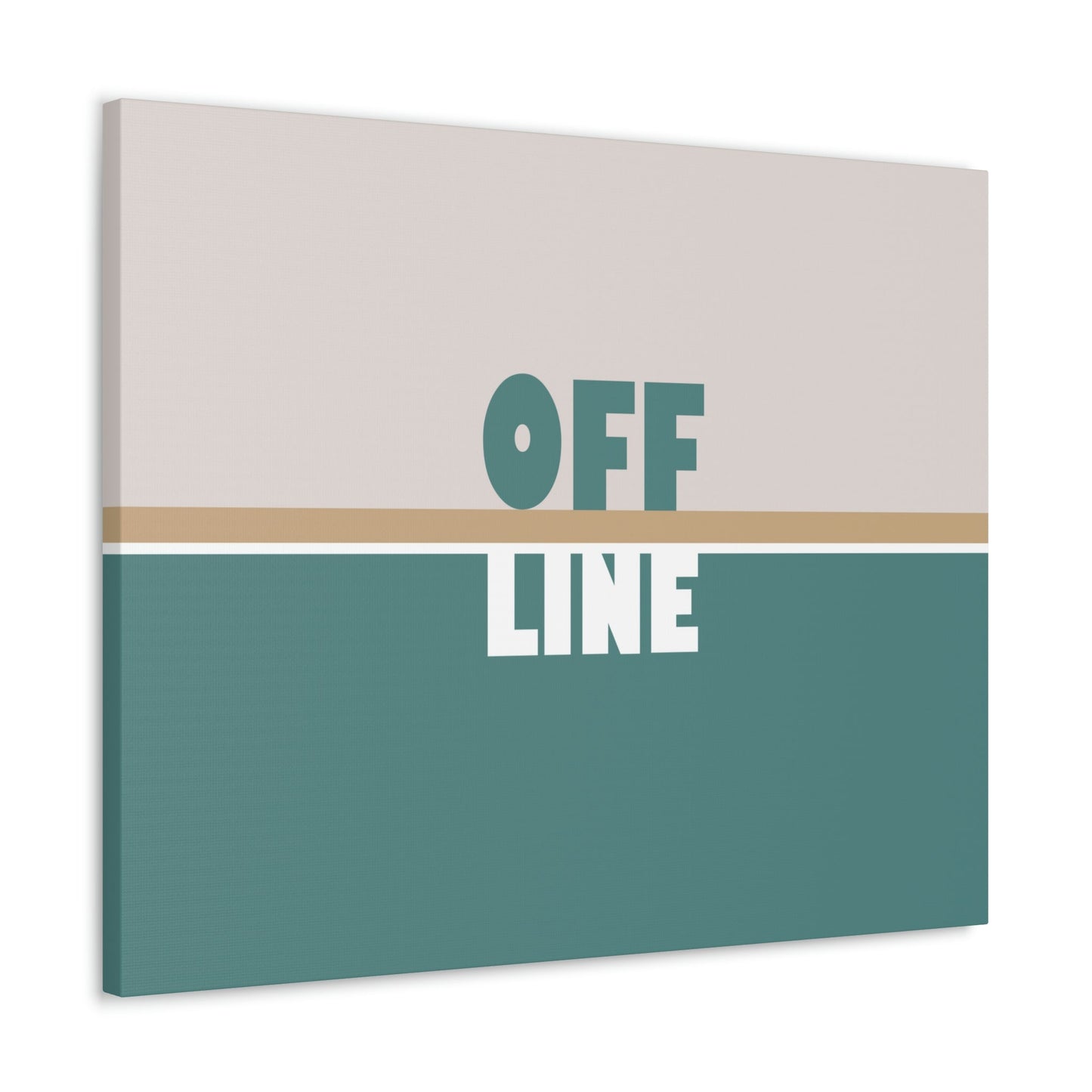 Offline Time to Relax Typography Minimal Classic Art Canvas Gallery Wraps Ichaku [Perfect Gifts Selection]