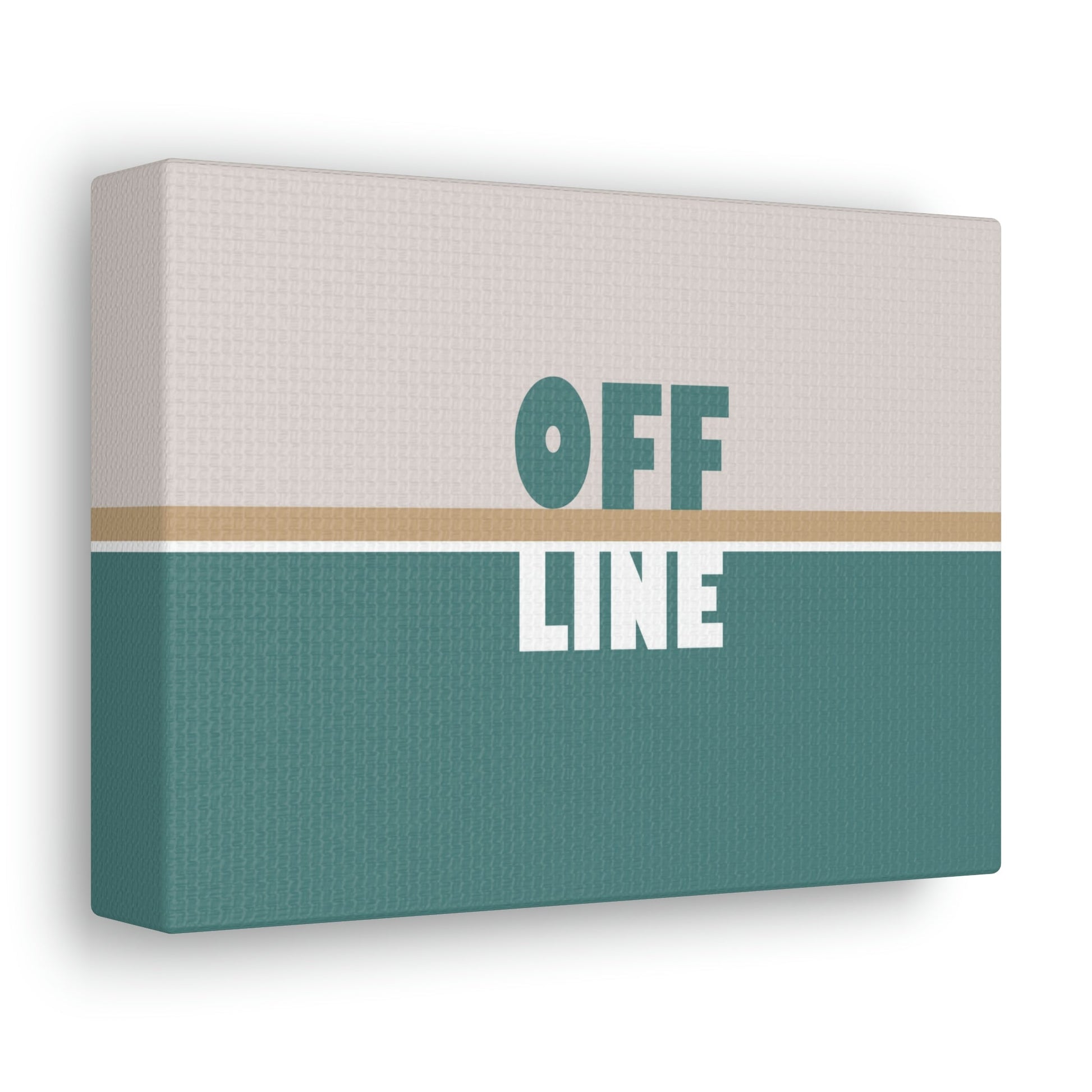 Offline Time to Relax Typography Minimal Classic Art Canvas Gallery Wraps Ichaku [Perfect Gifts Selection]