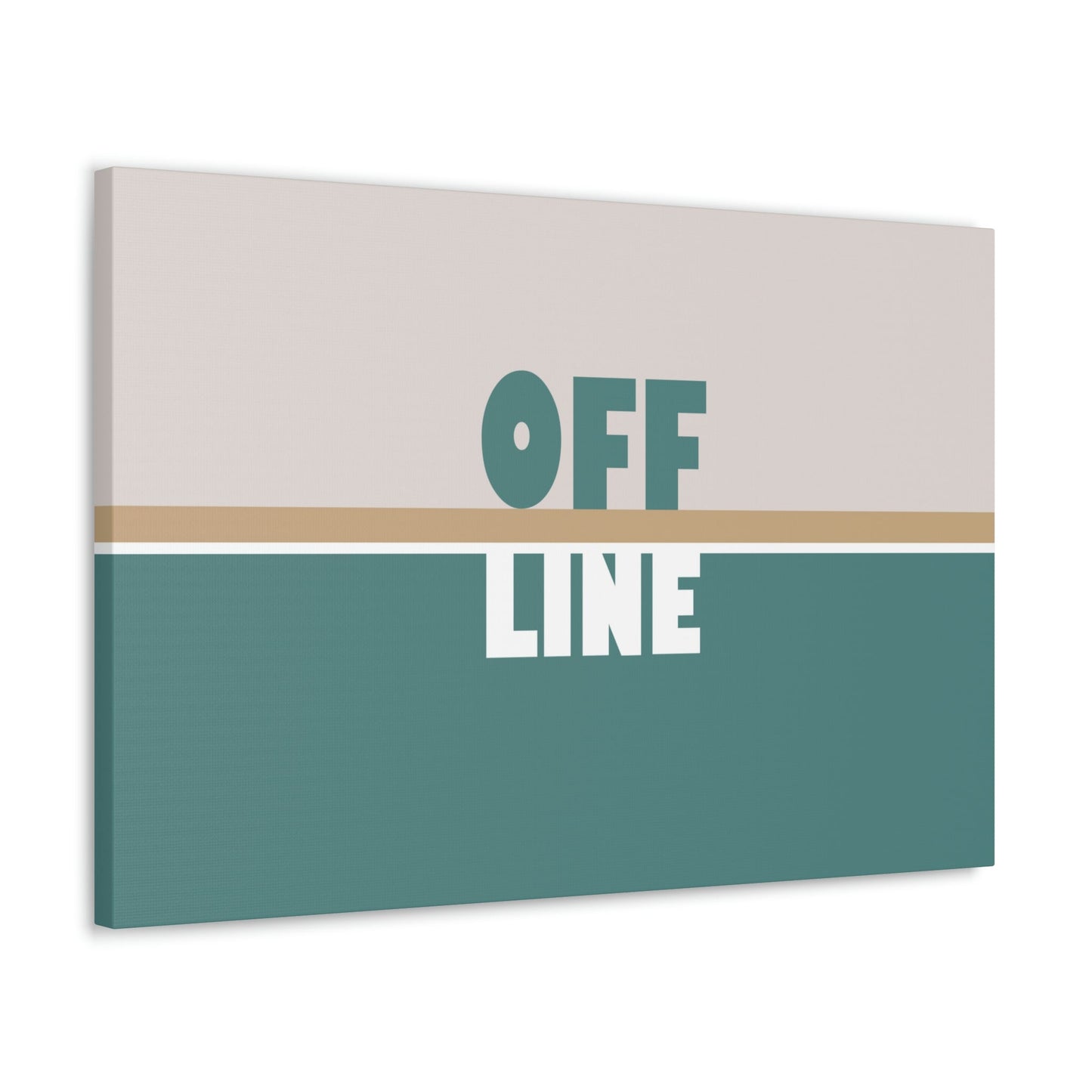 Offline Time to Relax Typography Minimal Classic Art Canvas Gallery Wraps Ichaku [Perfect Gifts Selection]