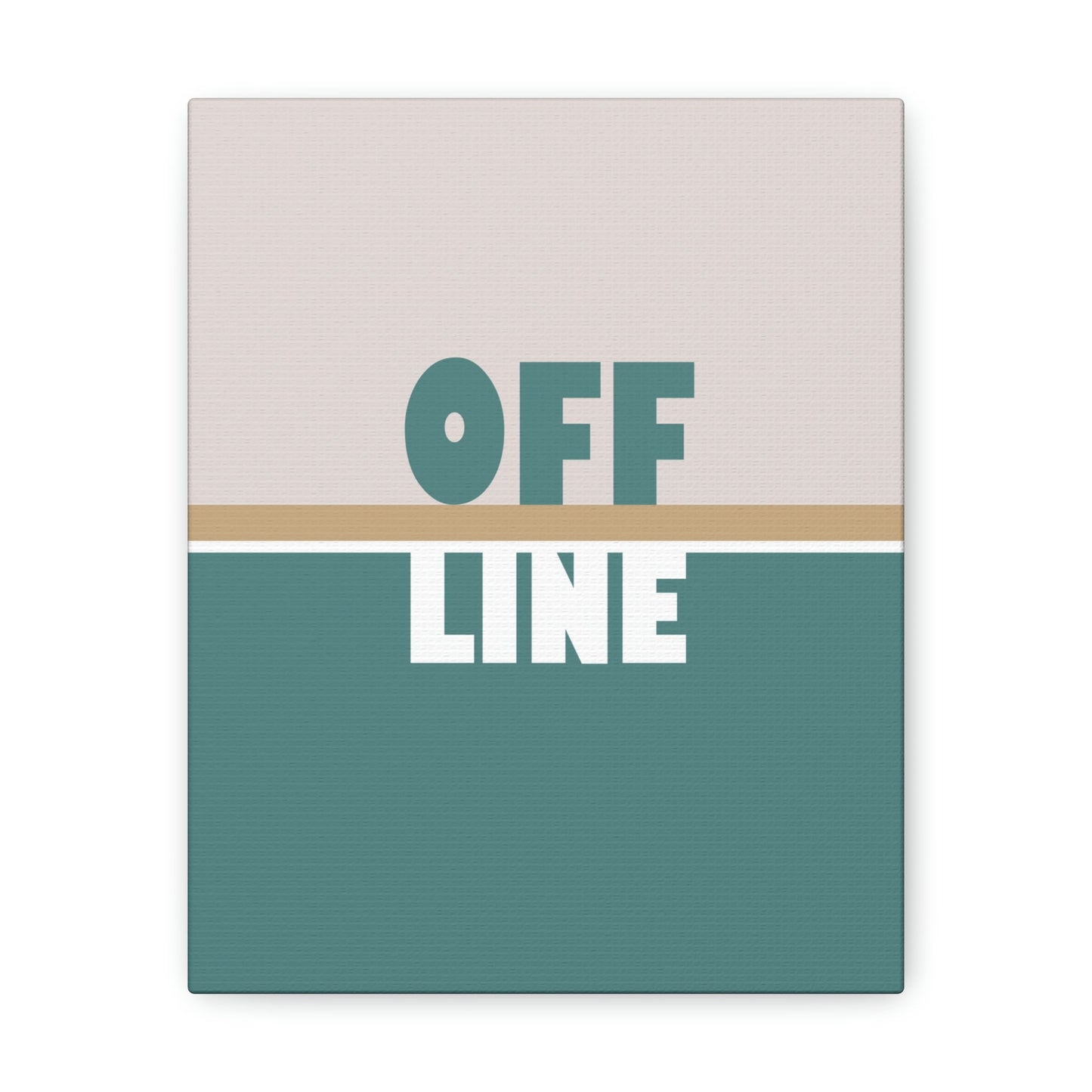 Offline Time to Relax Typography Minimal Classic Art Canvas Gallery Wraps Ichaku [Perfect Gifts Selection]