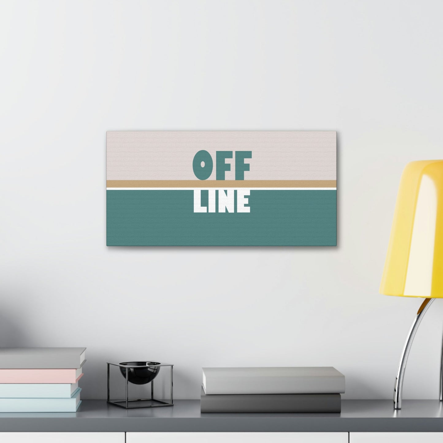 Offline Time to Relax Typography Minimal Classic Art Canvas Gallery Wraps Ichaku [Perfect Gifts Selection]