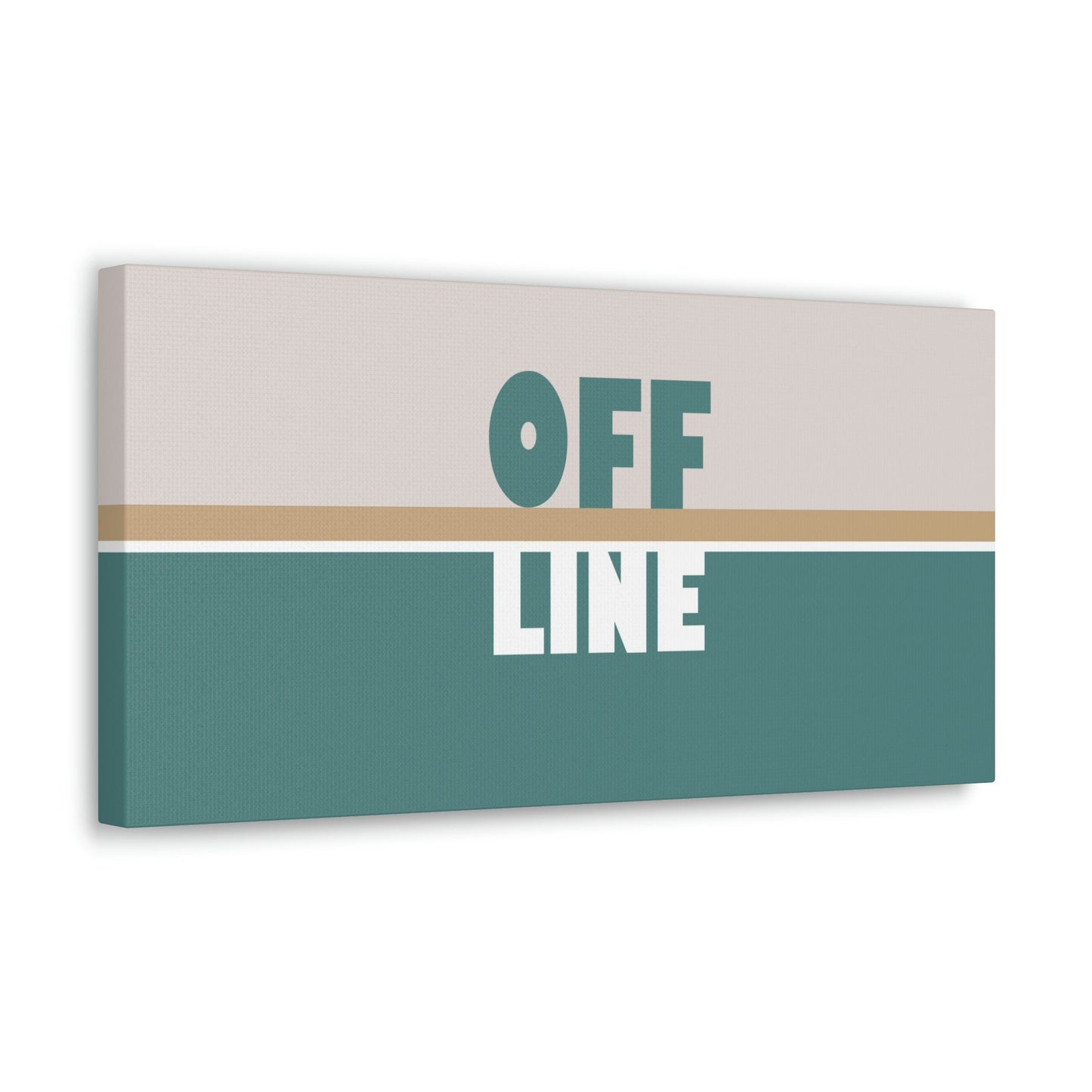 Offline Time to Relax Typography Minimal Classic Art Canvas Gallery Wraps Ichaku [Perfect Gifts Selection]