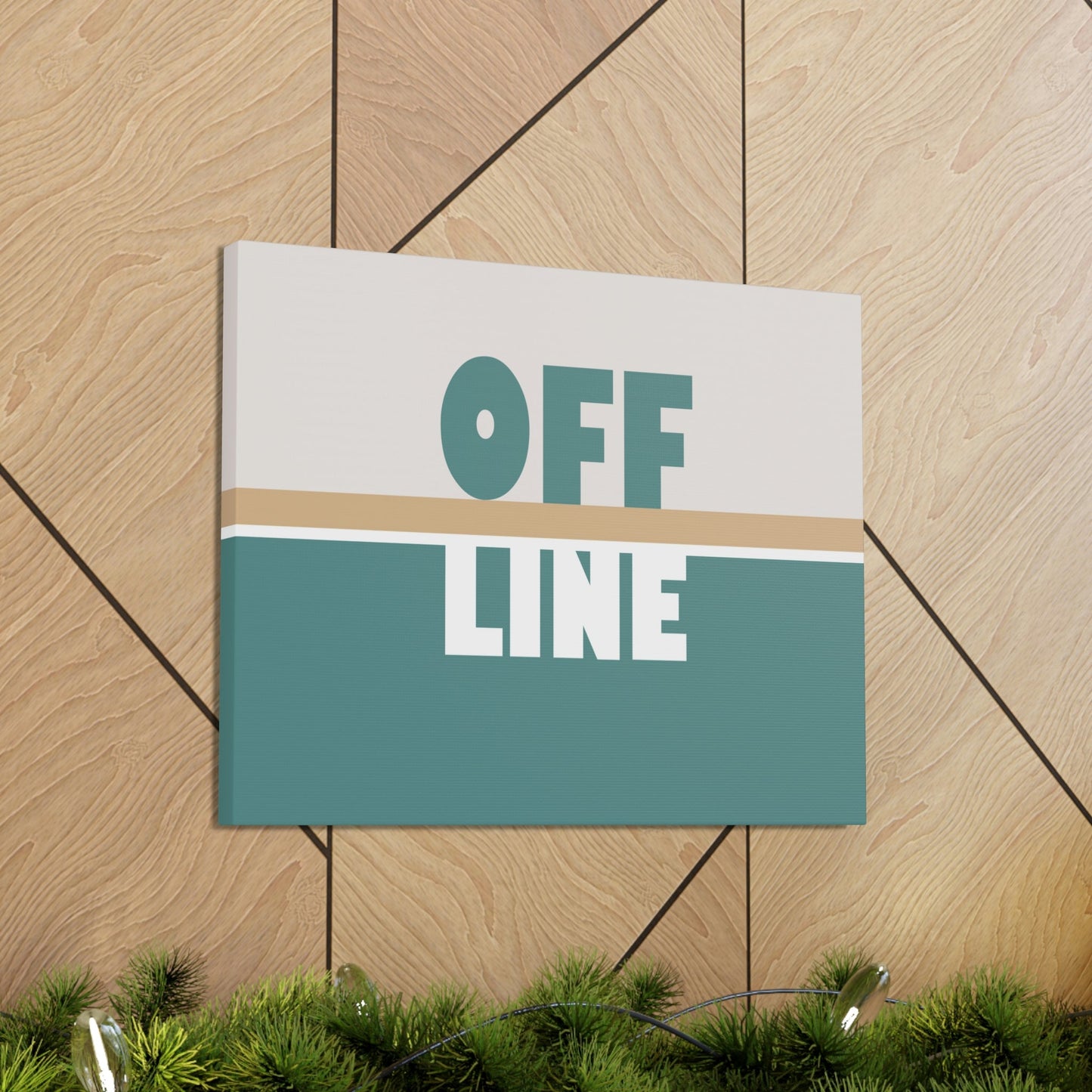 Offline Time to Relax Typography Minimal Classic Art Canvas Gallery Wraps Ichaku [Perfect Gifts Selection]