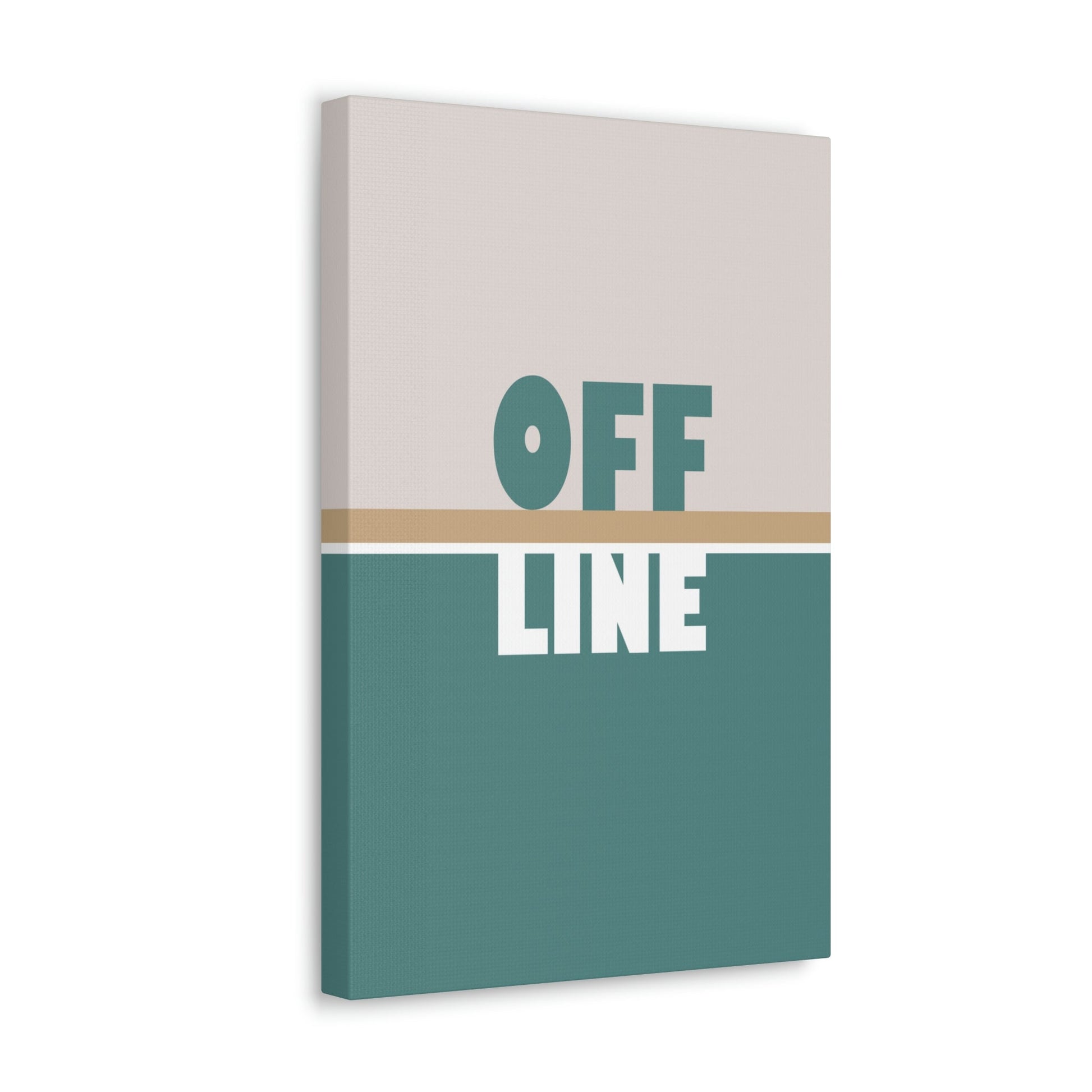 Offline Time to Relax Typography Minimal Classic Art Canvas Gallery Wraps Ichaku [Perfect Gifts Selection]