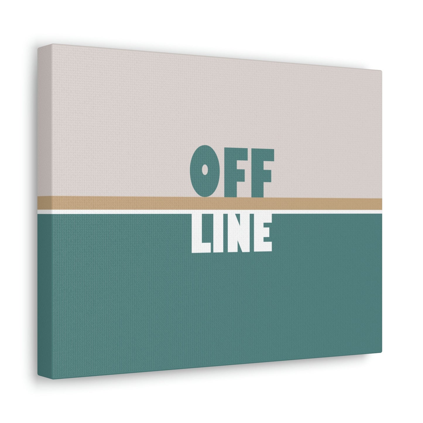 Offline Time to Relax Typography Minimal Classic Art Canvas Gallery Wraps Ichaku [Perfect Gifts Selection]