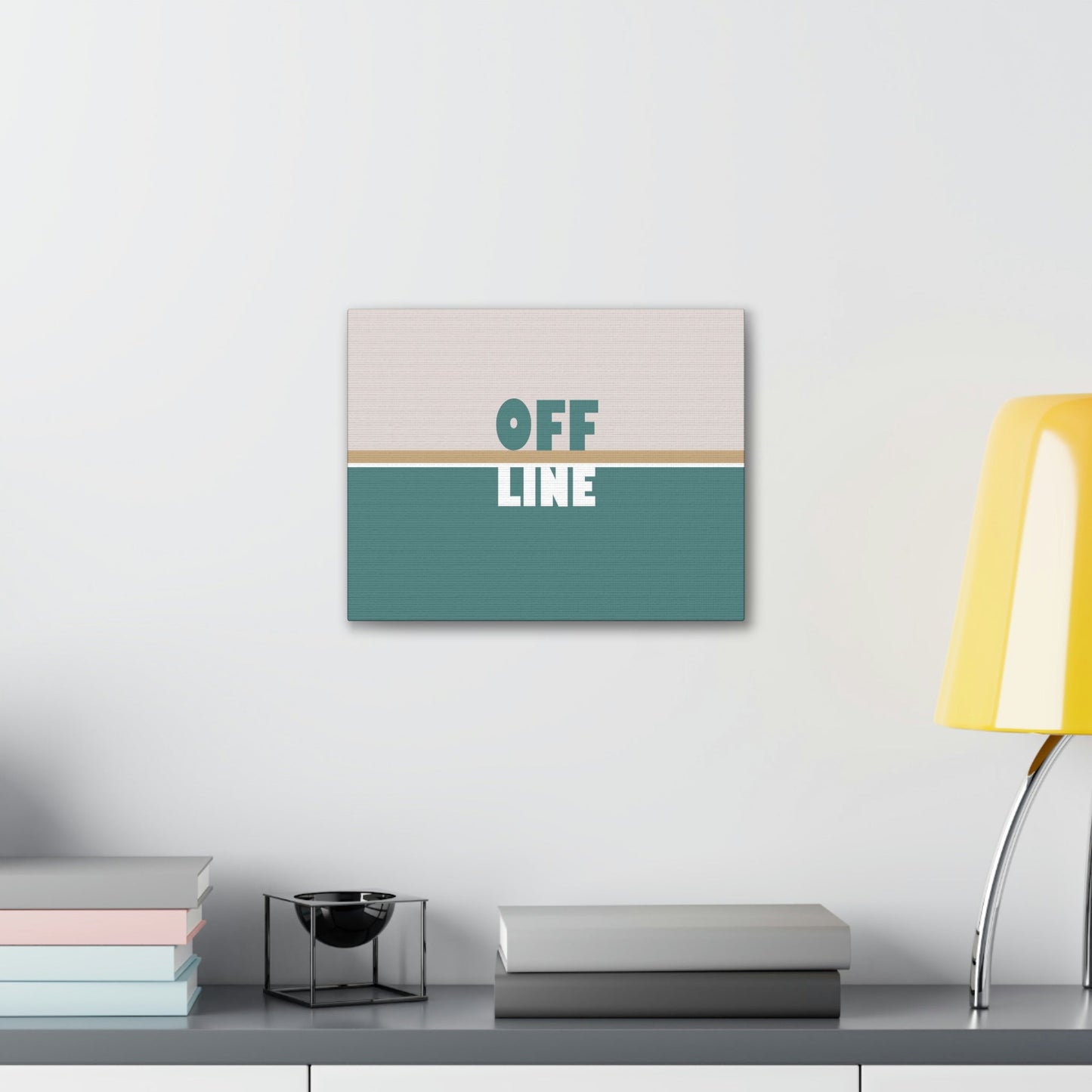 Offline Time to Relax Typography Minimal Classic Art Canvas Gallery Wraps Ichaku [Perfect Gifts Selection]