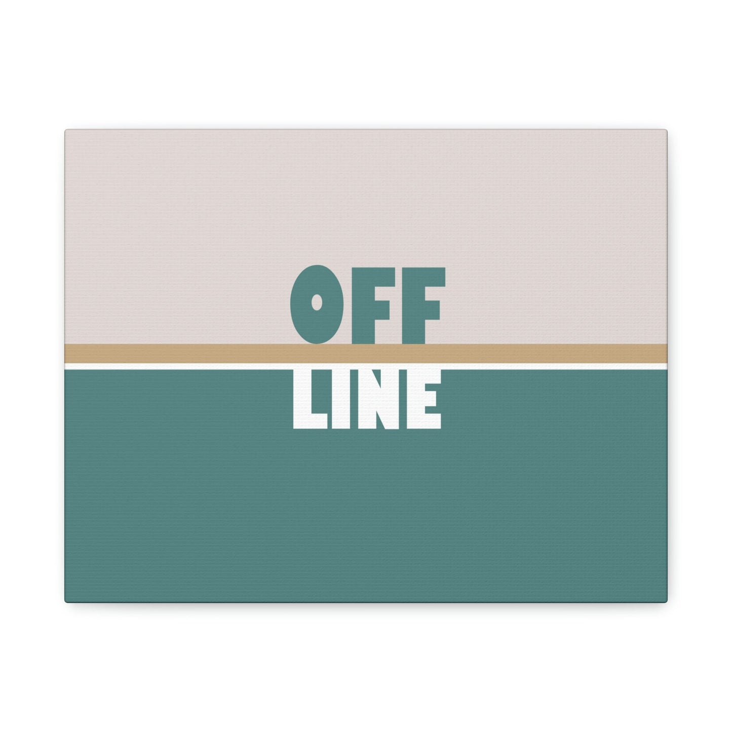 Offline Time to Relax Typography Minimal Classic Art Canvas Gallery Wraps Ichaku [Perfect Gifts Selection]