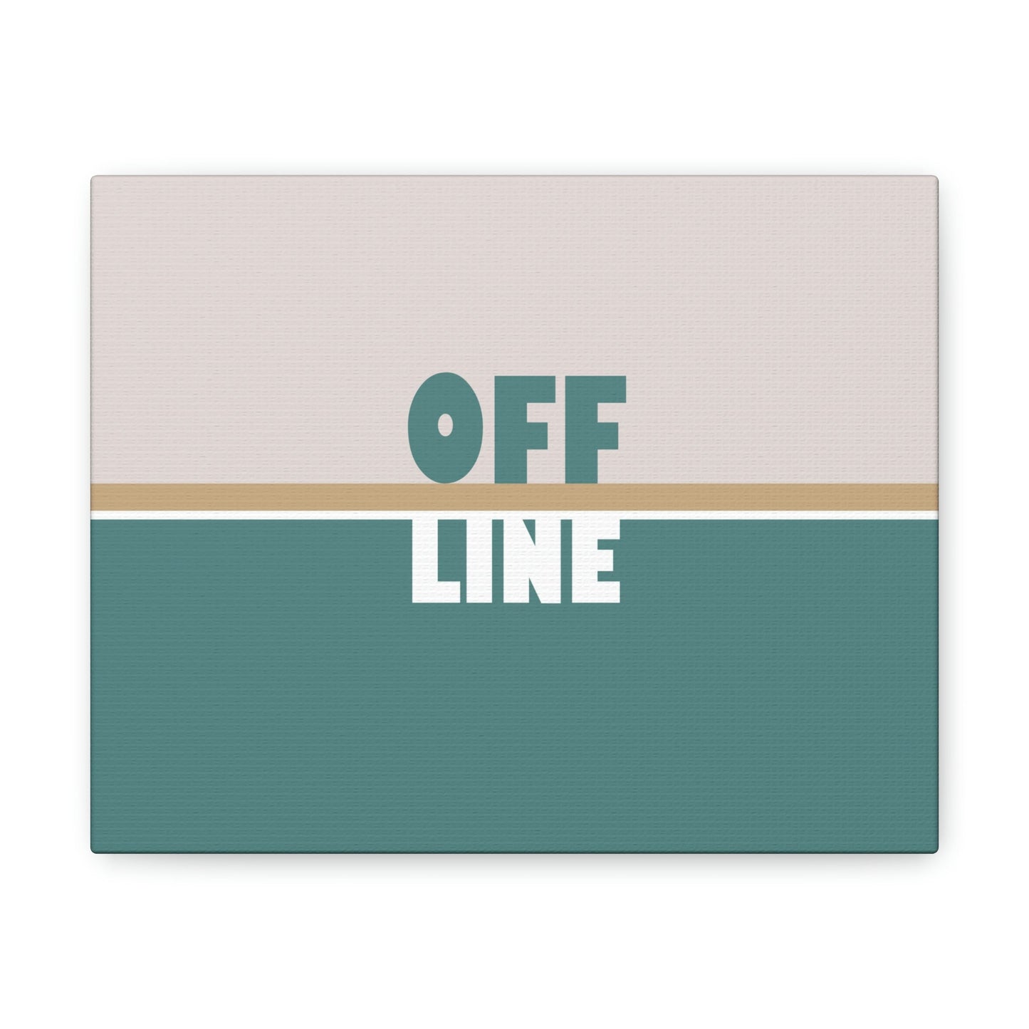 Offline Time to Relax Typography Minimal Classic Art Canvas Gallery Wraps Ichaku [Perfect Gifts Selection]