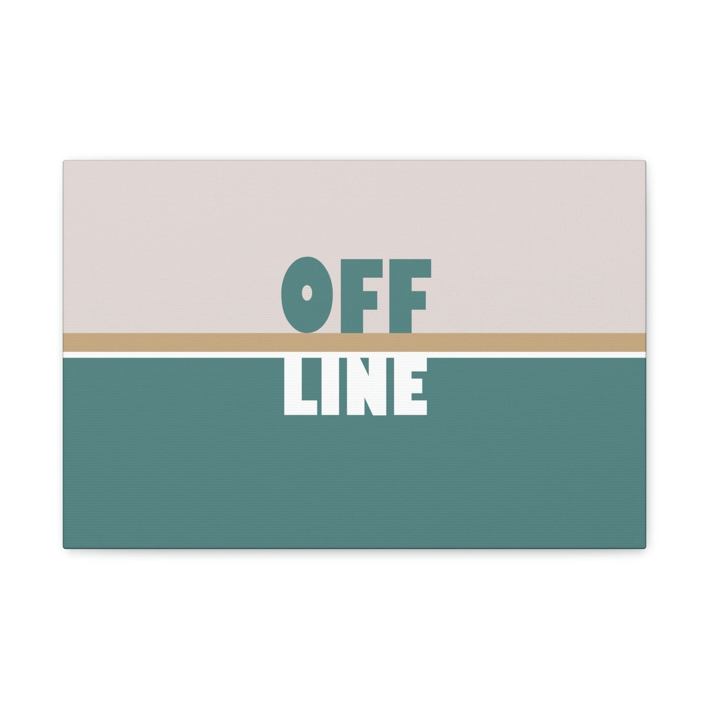 Offline Time to Relax Typography Minimal Classic Art Canvas Gallery Wraps Ichaku [Perfect Gifts Selection]