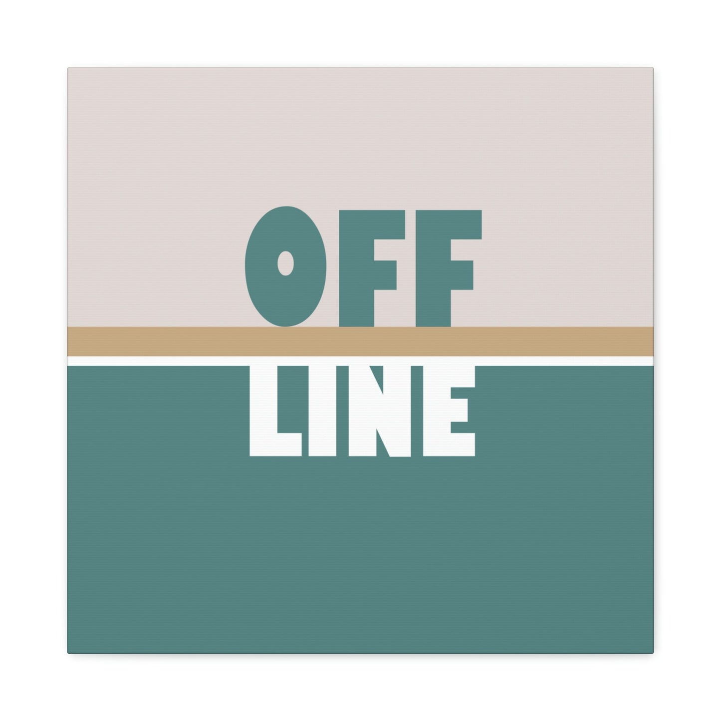 Offline Time to Relax Typography Minimal Classic Art Canvas Gallery Wraps Ichaku [Perfect Gifts Selection]