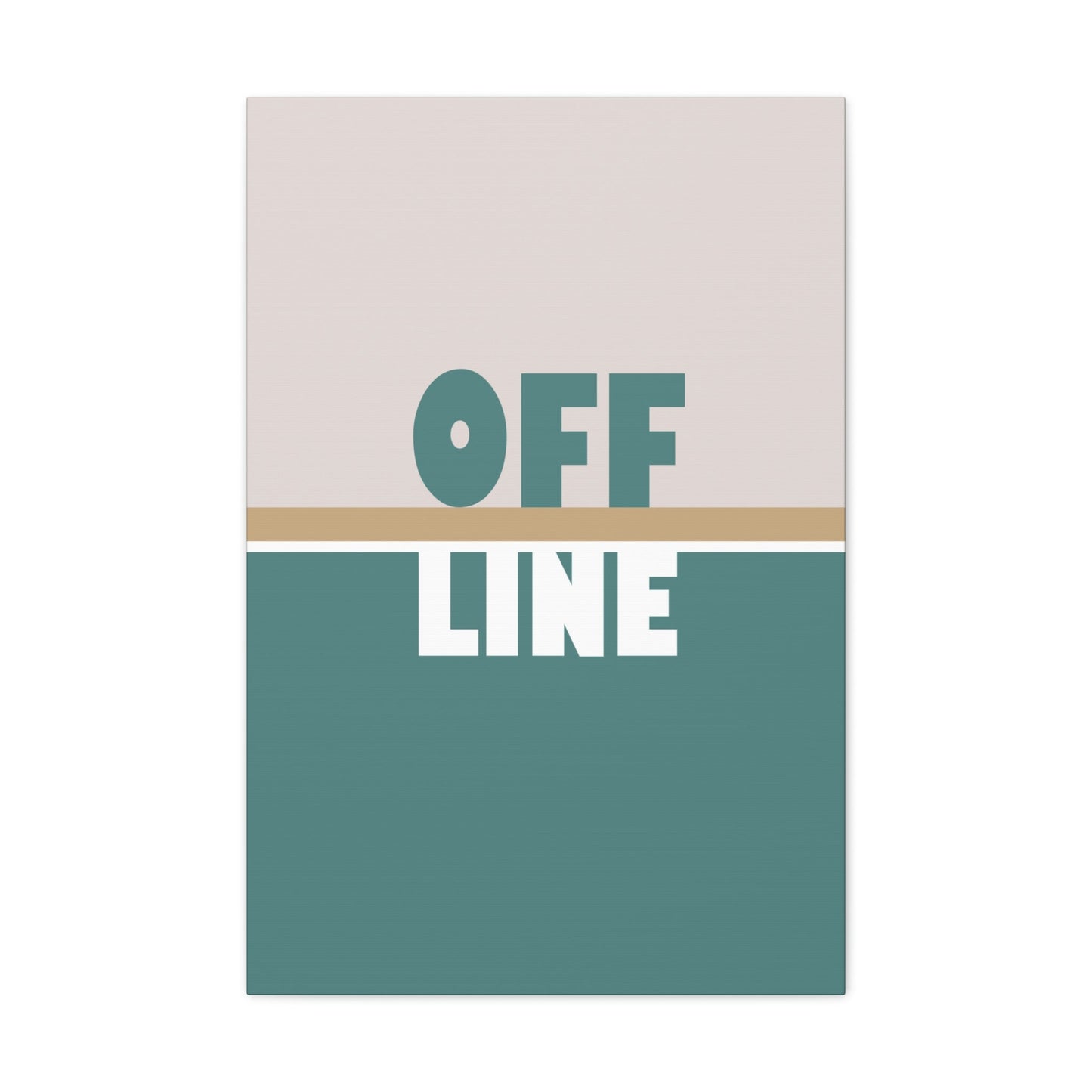 Offline Time to Relax Typography Minimal Classic Art Canvas Gallery Wraps Ichaku [Perfect Gifts Selection]