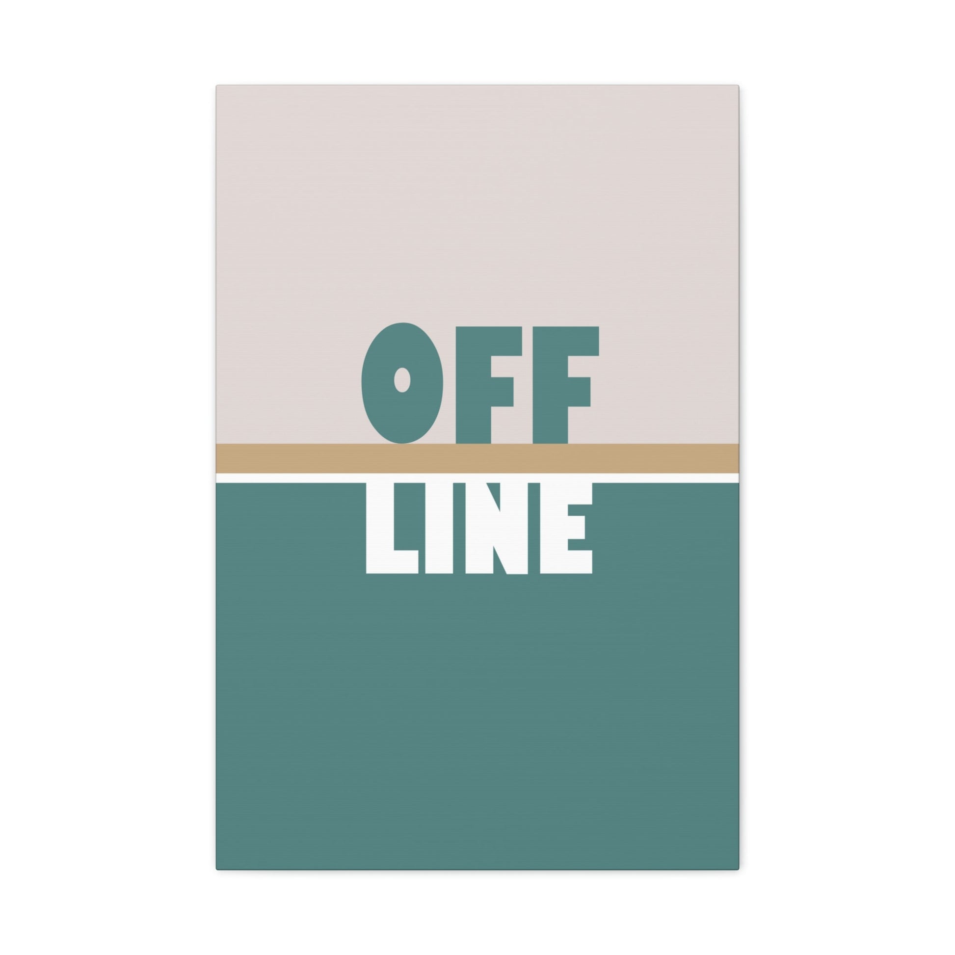 Offline Time to Relax Typography Minimal Classic Art Canvas Gallery Wraps Ichaku [Perfect Gifts Selection]