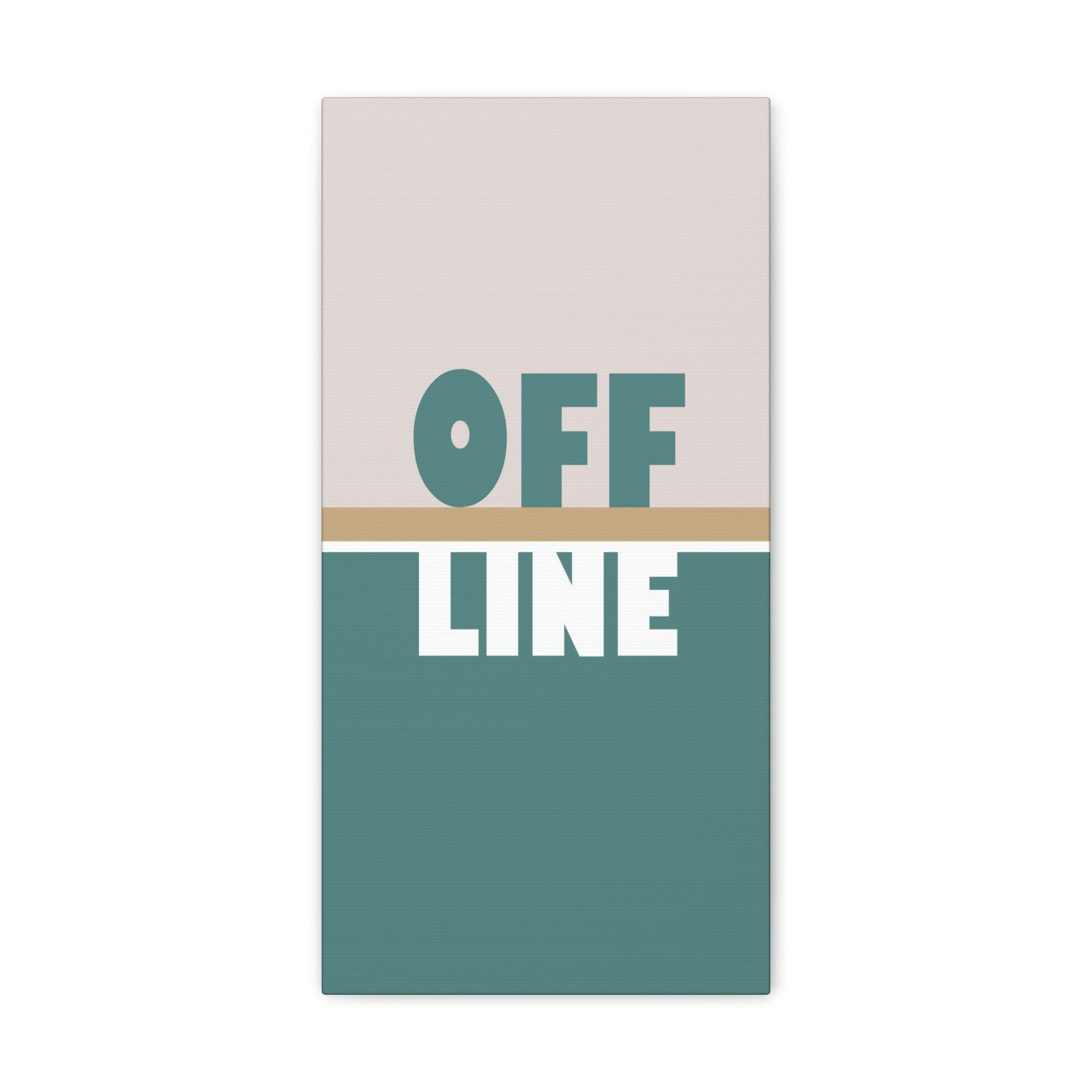 Offline Time to Relax Typography Minimal Classic Art Canvas Gallery Wraps Ichaku [Perfect Gifts Selection]