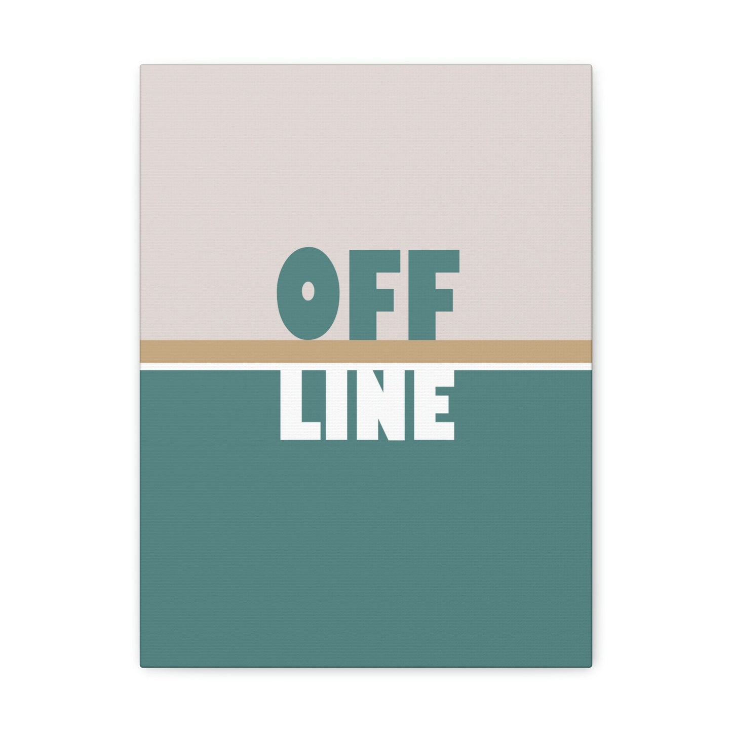 Offline Time to Relax Typography Minimal Classic Art Canvas Gallery Wraps Ichaku [Perfect Gifts Selection]