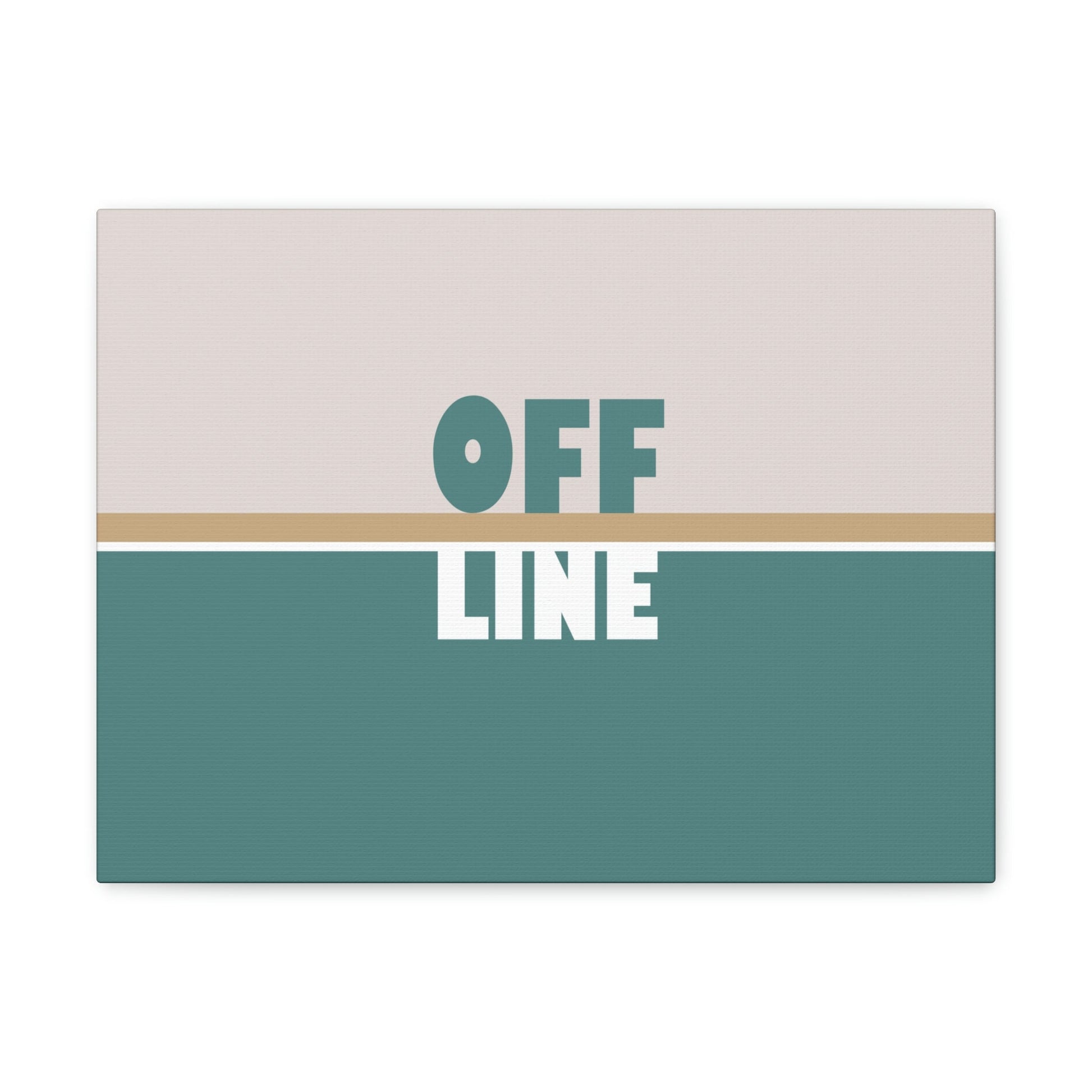 Offline Time to Relax Typography Minimal Classic Art Canvas Gallery Wraps Ichaku [Perfect Gifts Selection]