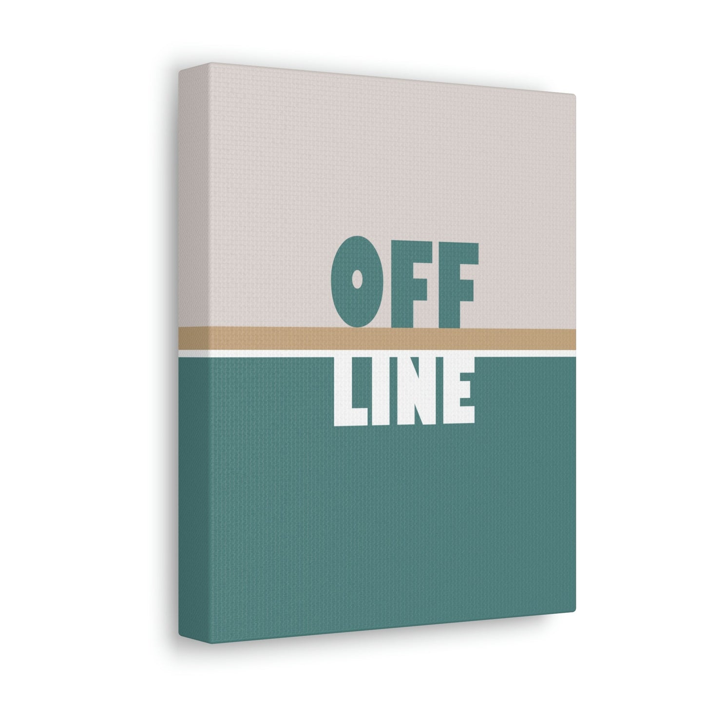 Offline Time to Relax Typography Minimal Classic Art Canvas Gallery Wraps Ichaku [Perfect Gifts Selection]