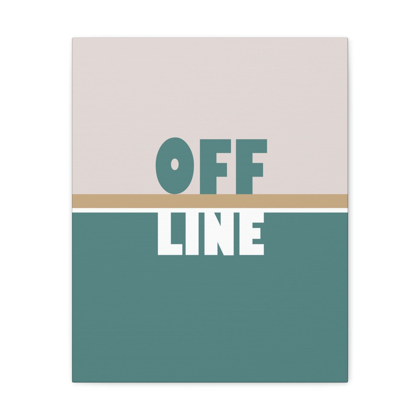 Offline Time to Relax Typography Minimal Classic Art Canvas Gallery Wraps Ichaku [Perfect Gifts Selection]