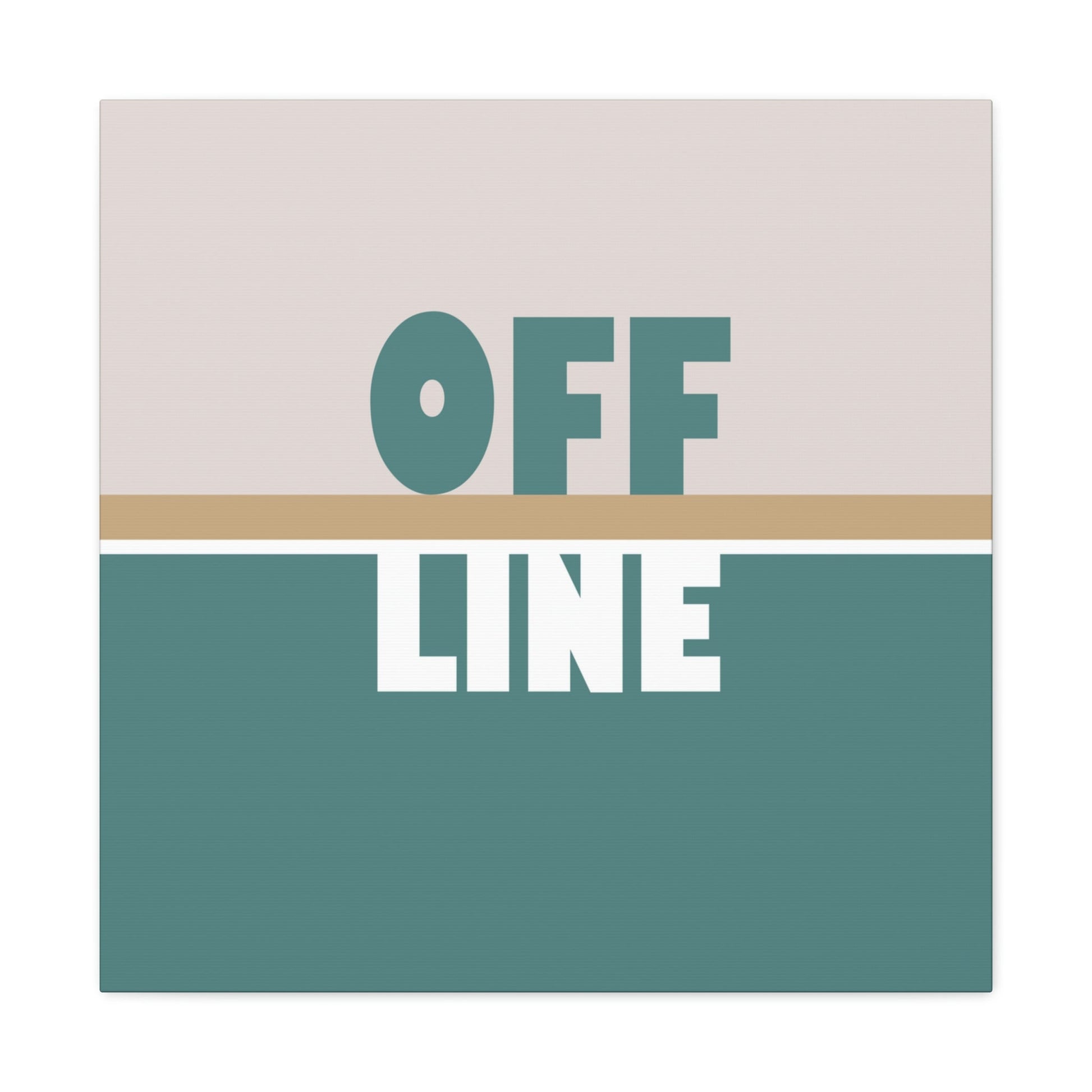 Offline Time to Relax Typography Minimal Classic Art Canvas Gallery Wraps Ichaku [Perfect Gifts Selection]