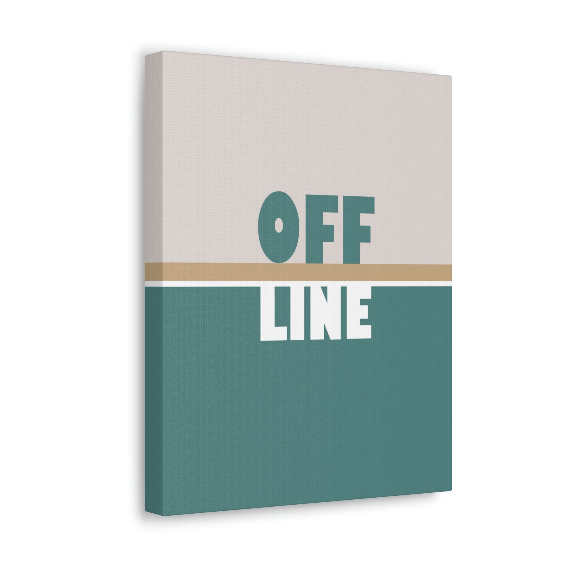 Offline Time to Relax Typography Minimal Classic Art Canvas Gallery Wraps Ichaku [Perfect Gifts Selection]