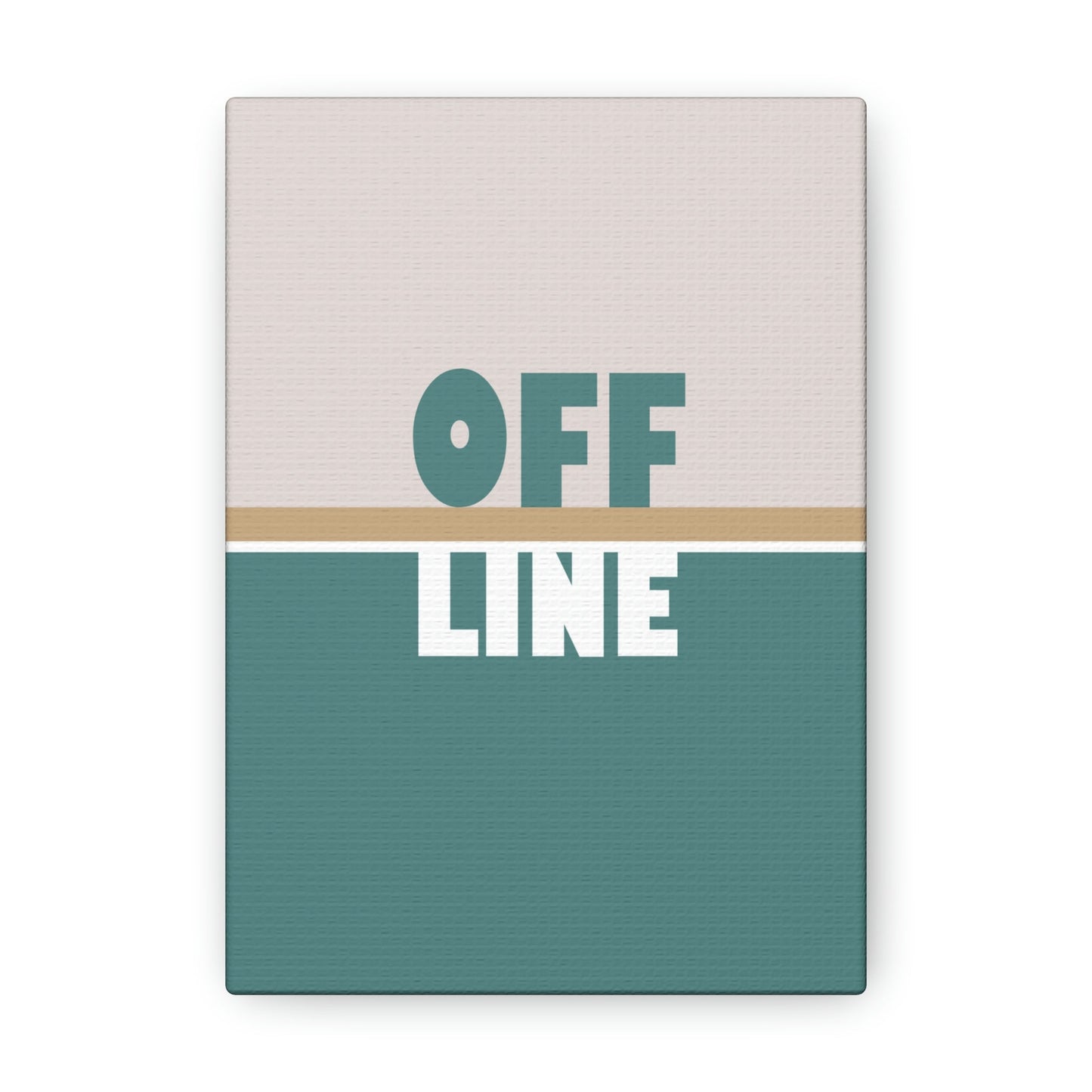 Offline Time to Relax Typography Minimal Classic Art Canvas Gallery Wraps Ichaku [Perfect Gifts Selection]