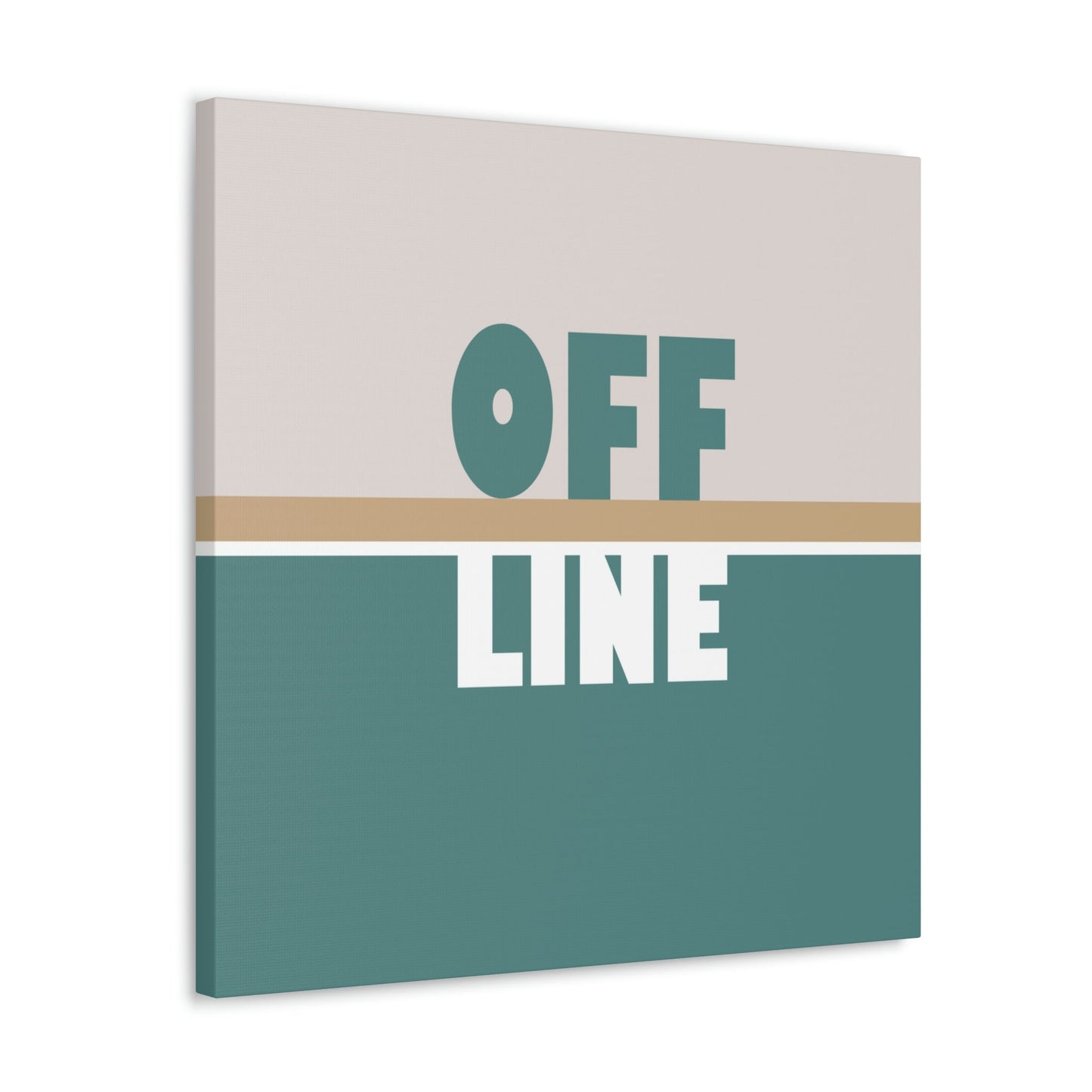 Offline Time to Relax Typography Minimal Classic Art Canvas Gallery Wraps Ichaku [Perfect Gifts Selection]