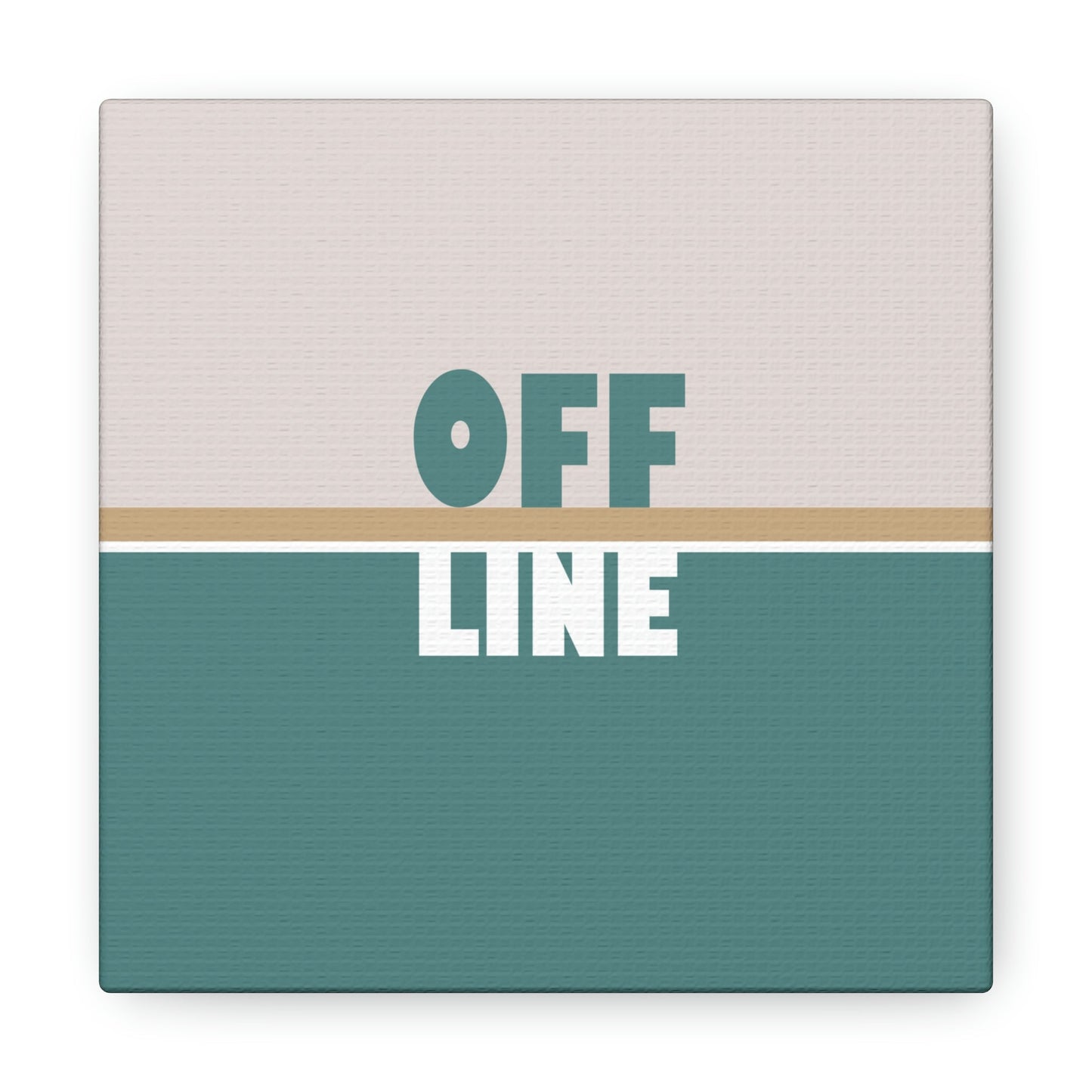 Offline Time to Relax Typography Minimal Classic Art Canvas Gallery Wraps Ichaku [Perfect Gifts Selection]