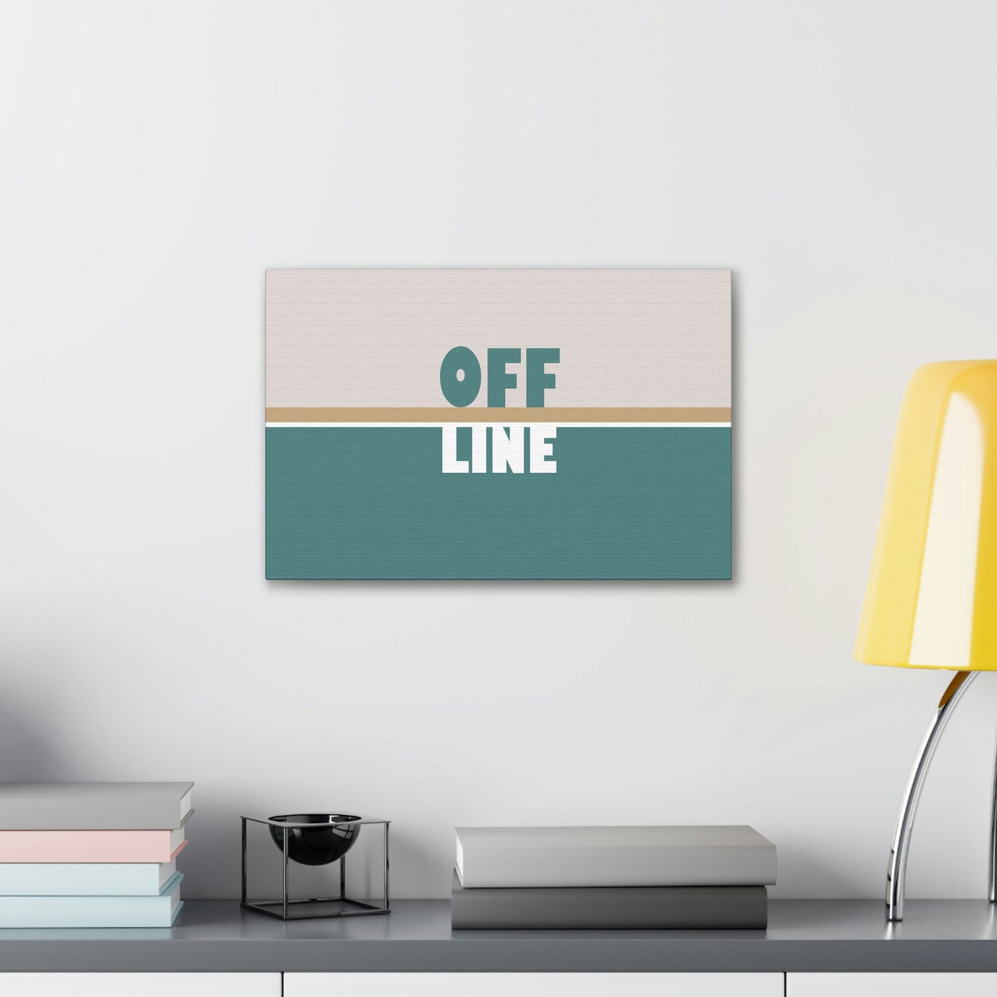 Offline Time to Relax Typography Minimal Classic Art Canvas Gallery Wraps Ichaku [Perfect Gifts Selection]