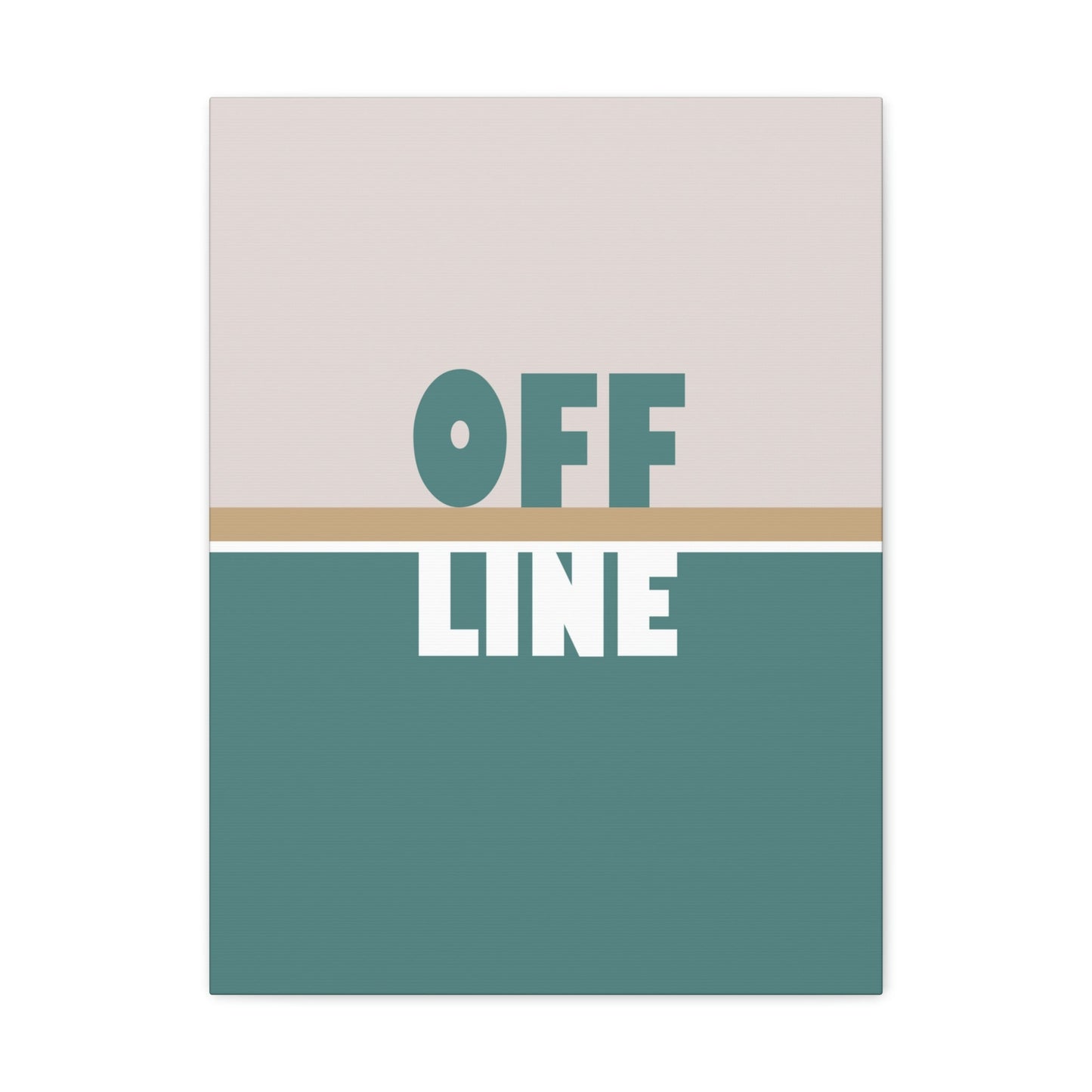 Offline Time to Relax Typography Minimal Classic Art Canvas Gallery Wraps Ichaku [Perfect Gifts Selection]