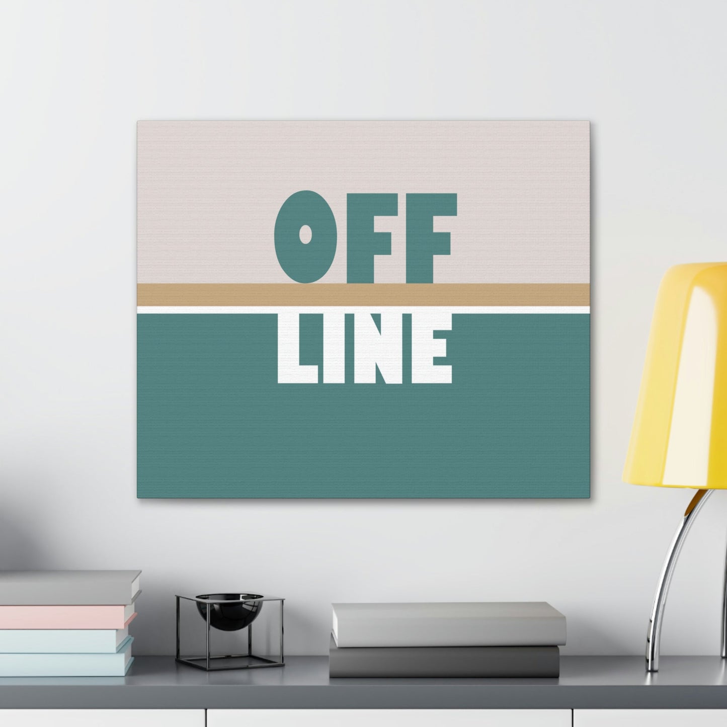 Offline Time to Relax Typography Minimal Classic Art Canvas Gallery Wraps Ichaku [Perfect Gifts Selection]