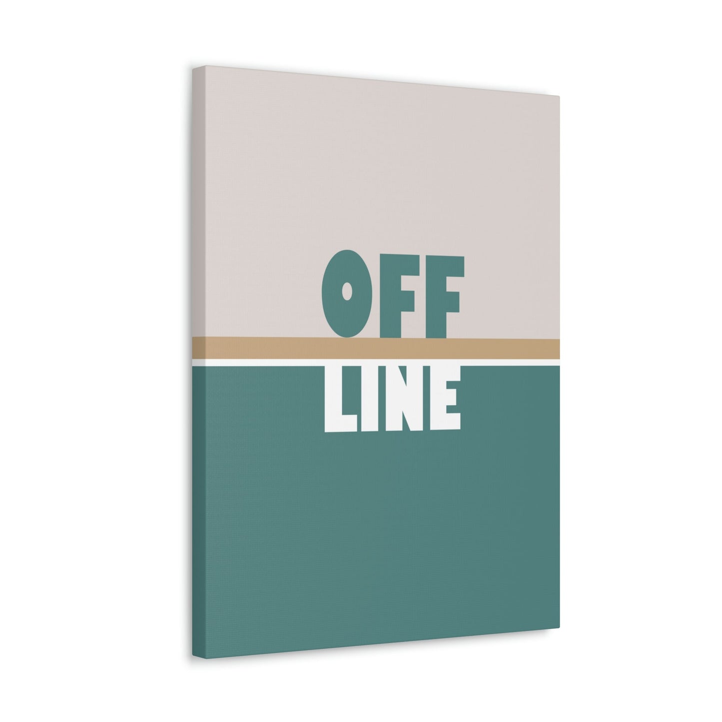 Offline Time to Relax Typography Minimal Classic Art Canvas Gallery Wraps Ichaku [Perfect Gifts Selection]