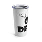 Oh Deer It's Christmas Time Funny Reindeer Stainless Steel Hot or Cold Vacuum Tumbler 20oz Ichaku [Perfect Gifts Selection]