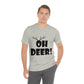 Oh Deer It's Christmas Time Funny Reindeer Unisex Jersey Short Sleeve T-Shirt Ichaku [Perfect Gifts Selection]