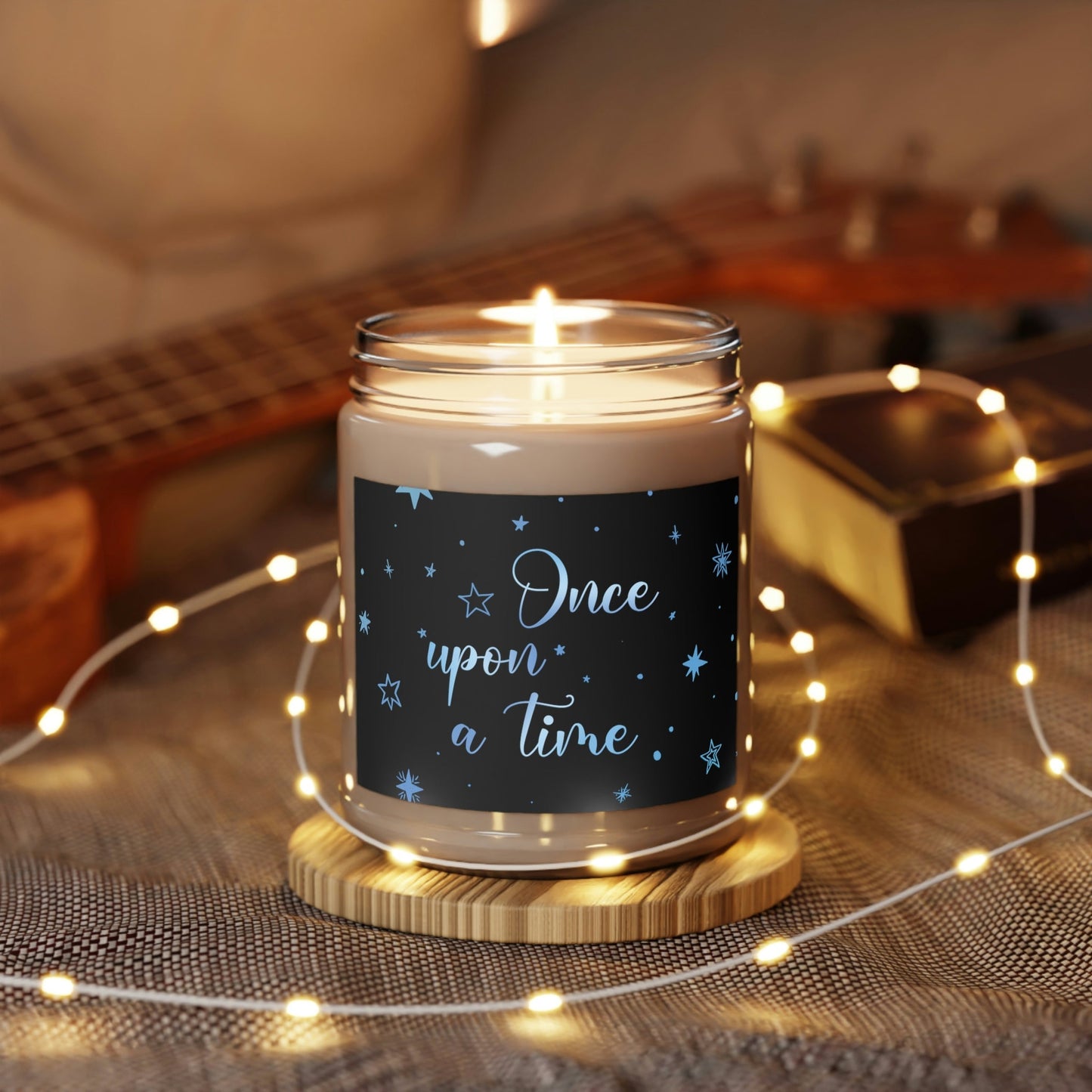 Once Upon A Time Christmas Premium Scented Candle Spice 60h Soy Wax 9oz Ichaku [Perfect Gifts Selection]