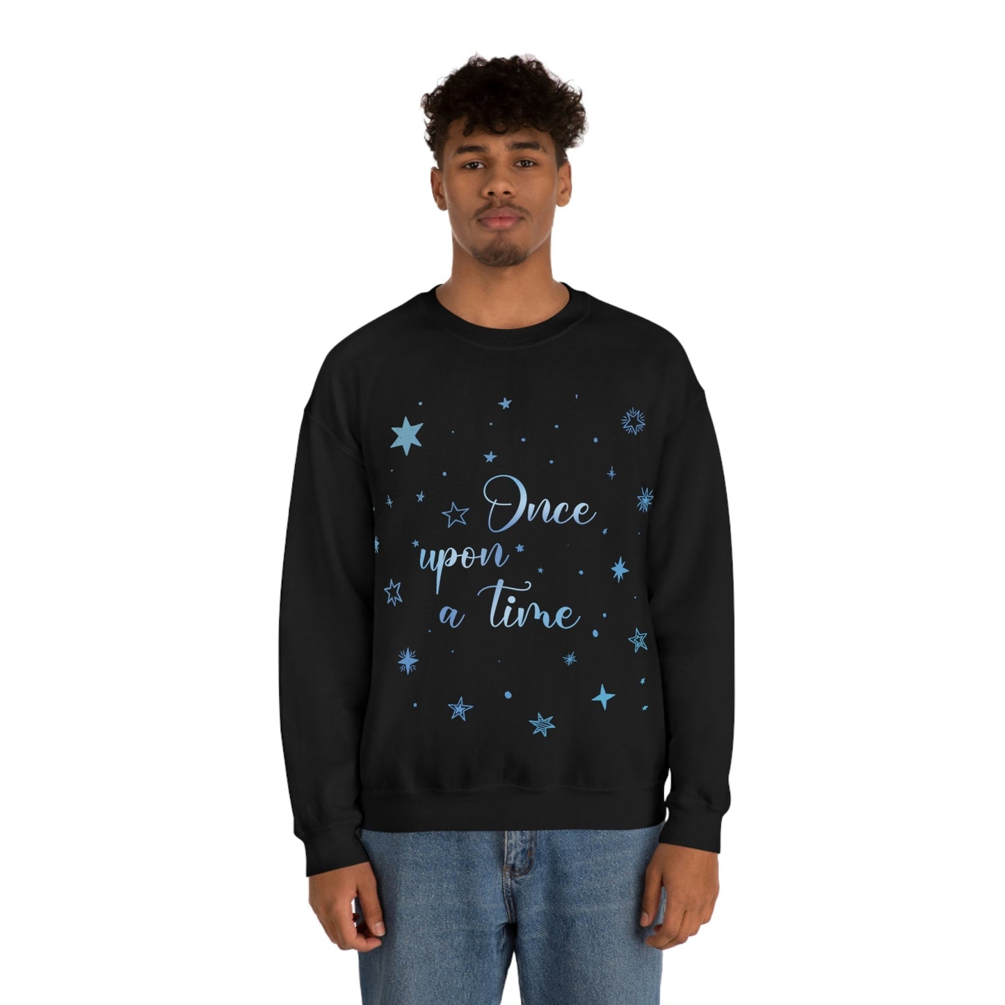 Once Upon a Time New Year Slogan Unisex Heavy Blend™ Crewneck Sweatshirt Ichaku [Perfect Gifts Selection]