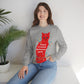 Ooops, I Ruined Christmas Again, Red Cat watching Unisex Heavy Blend™ Crewneck Sweatshirt Ichaku [Perfect Gifts Selection]