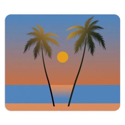 Palm Beach Sunset Minimal Art Ergonomic Non-slip Creative Design Mouse Pad Ichaku [Perfect Gifts Selection]