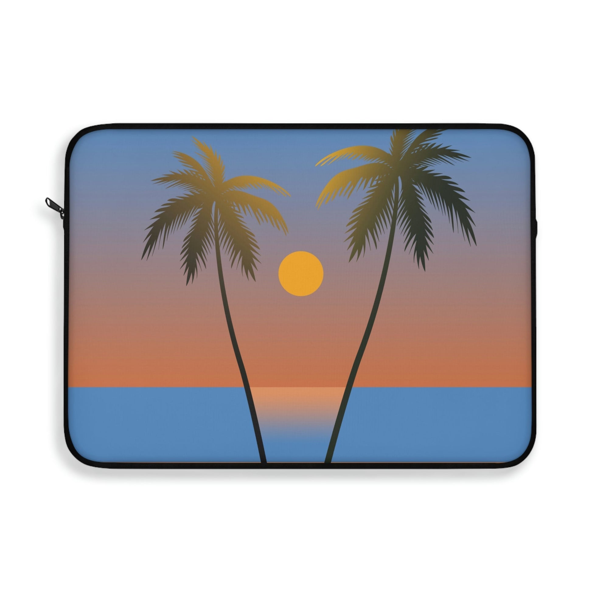 Palm Beach Sunset Minimal Art Laptop Sleeve Ichaku [Perfect Gifts Selection]