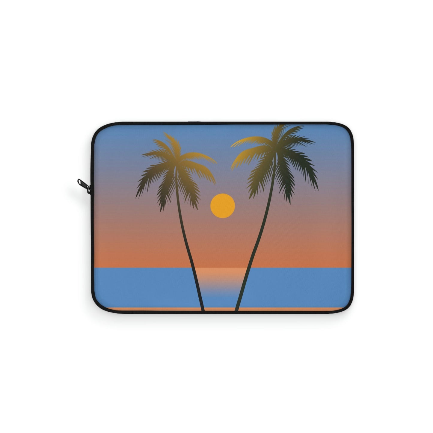 Palm Beach Sunset Minimal Art Laptop Sleeve Ichaku [Perfect Gifts Selection]