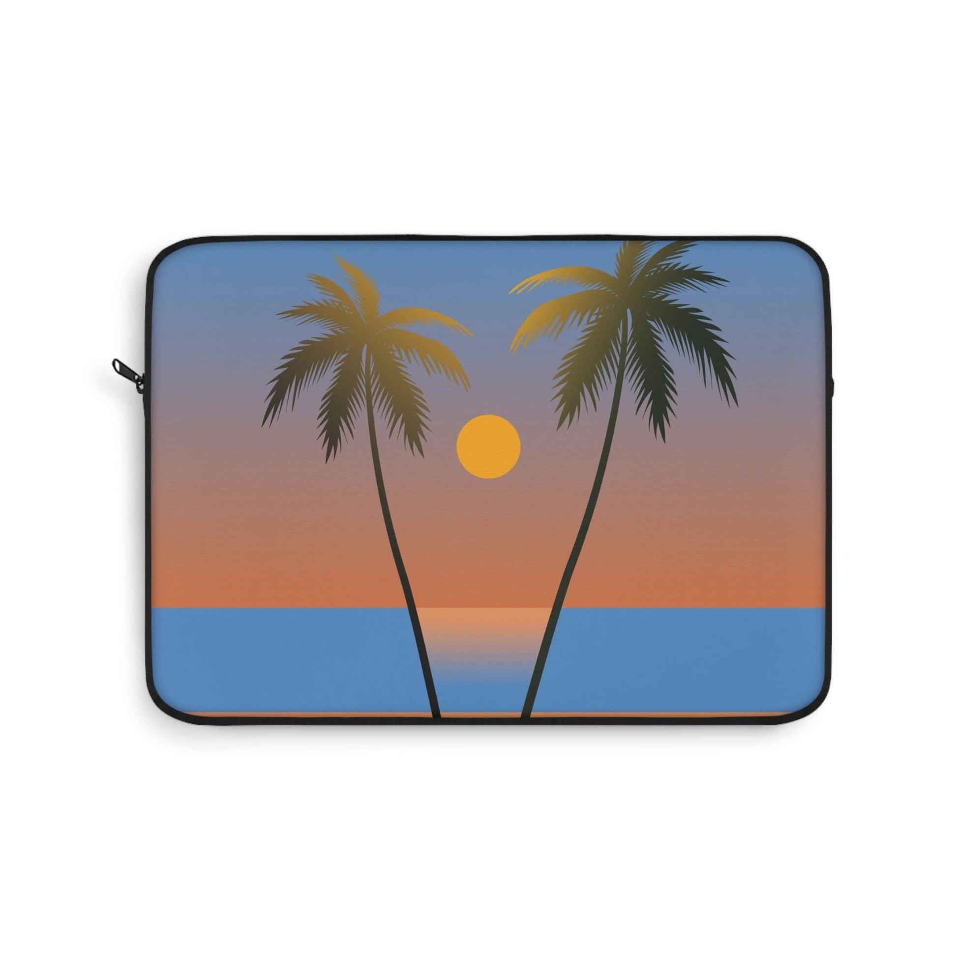 Palm Beach Sunset Minimal Art Laptop Sleeve Ichaku [Perfect Gifts Selection]