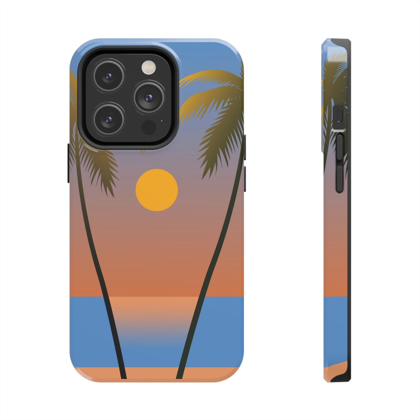 Palm Beach Sunset Minimal Art Tough Phone Cases Case-Mate Ichaku [Perfect Gifts Selection]